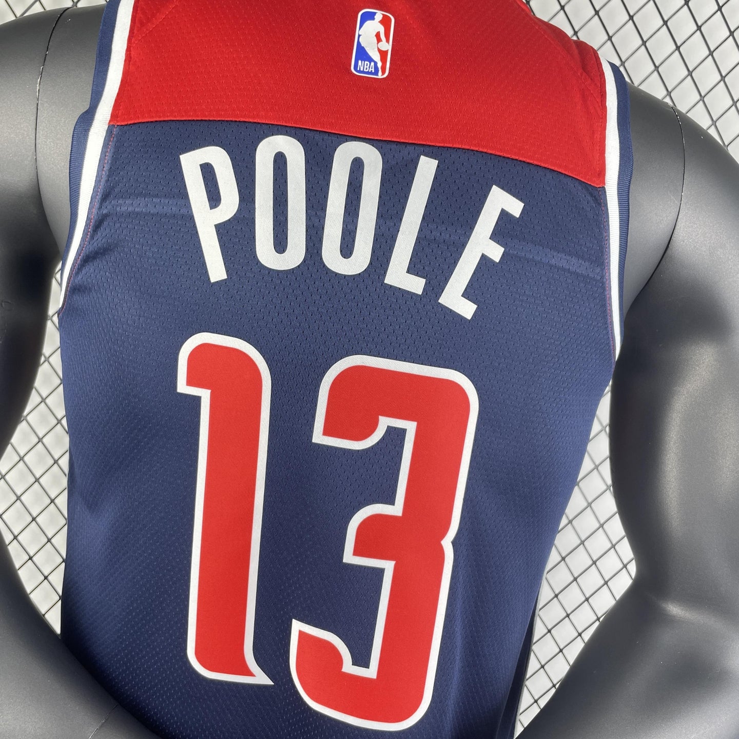 POOLE 13 Dark Blue The District Columbia Heat Pressed Edition NBA Jersey