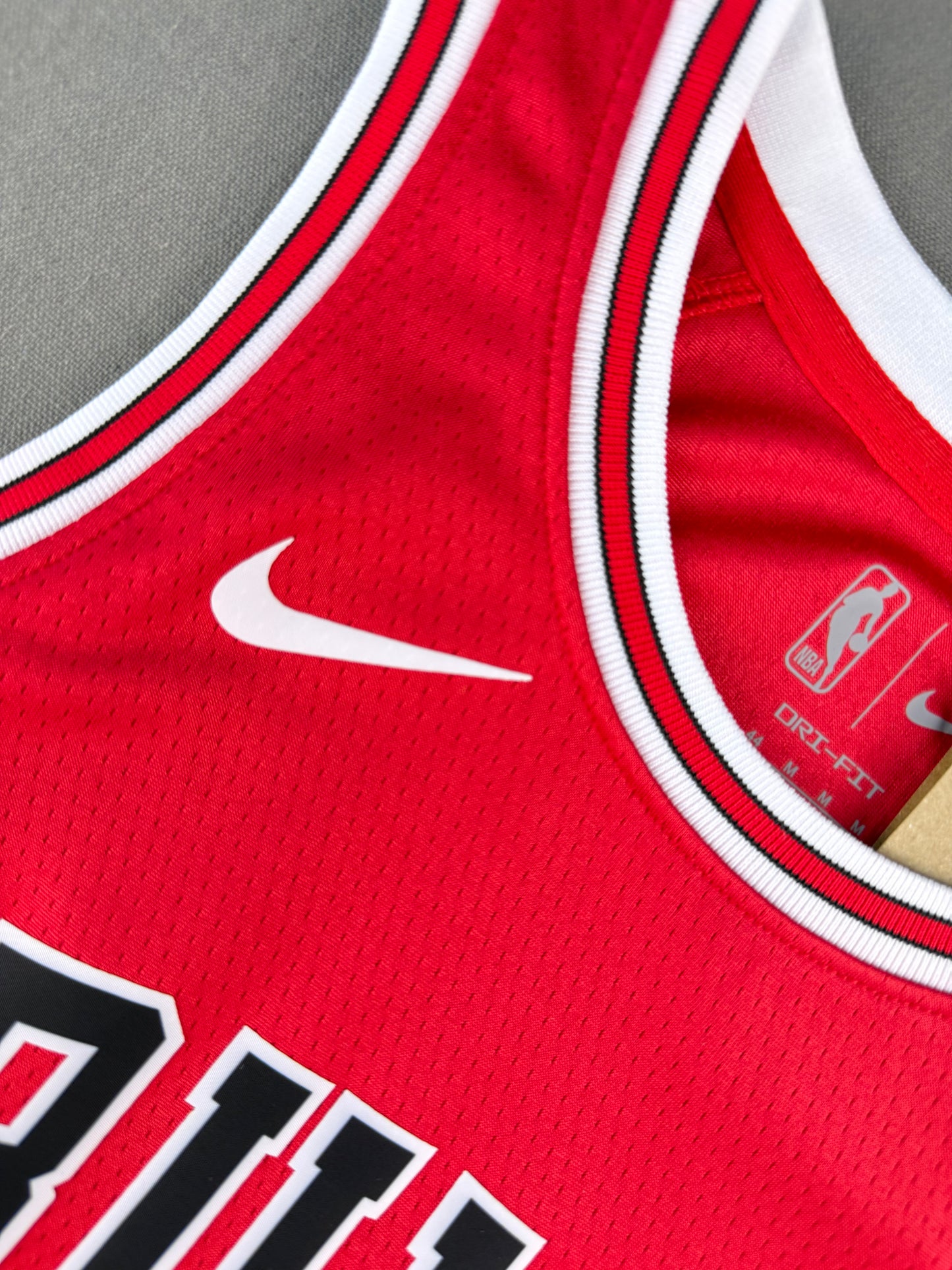 JORDAN 23 Red Chicago Bulls Heat Pressed Edition NBA Kids Jersey