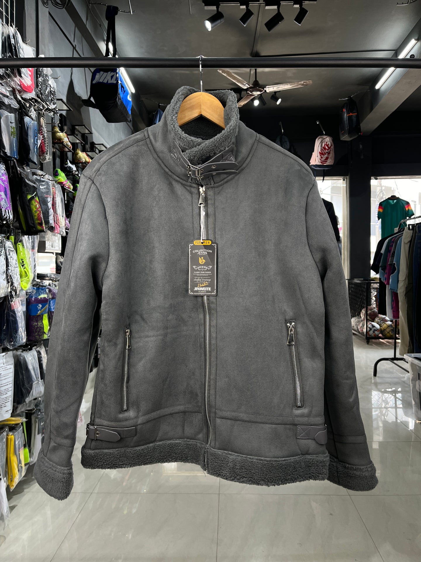 Faux Fur Grey Jacket