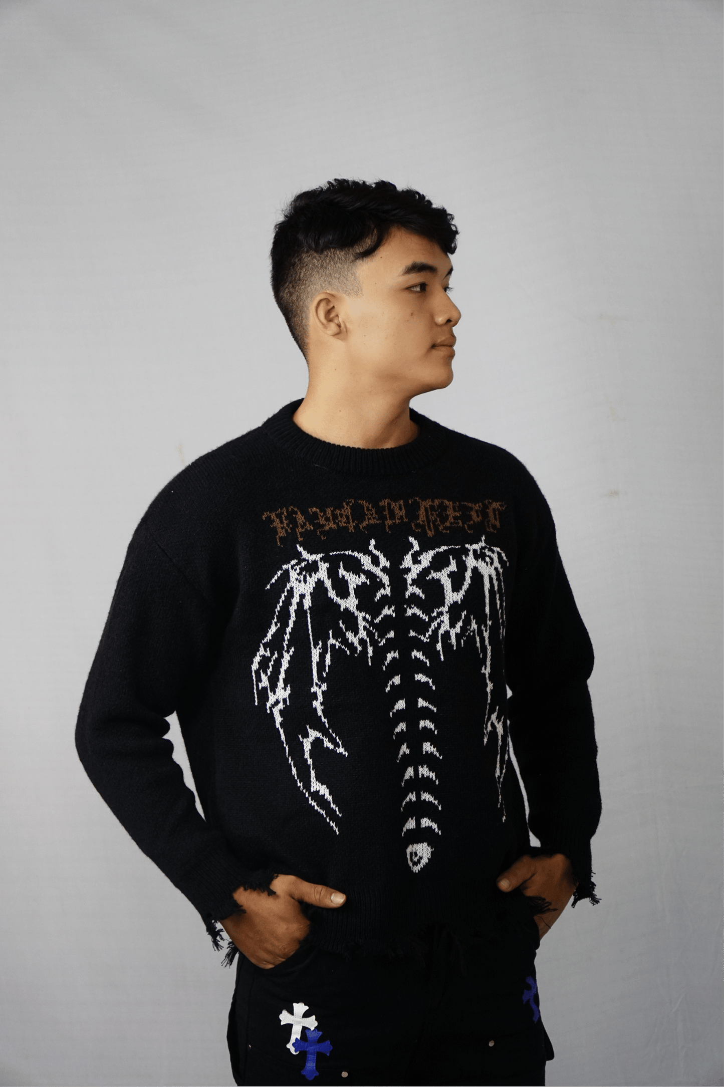 Skeleton Knitted Sweater