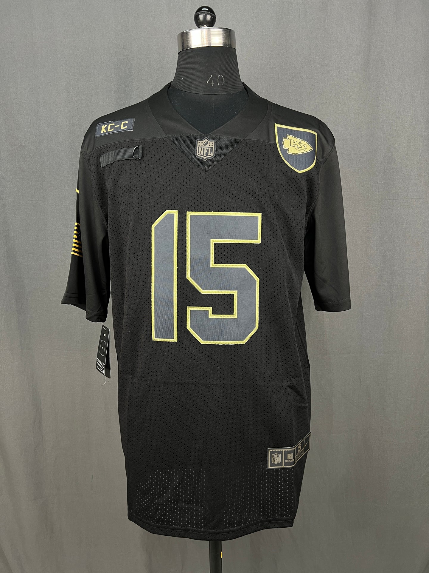 MAHOMES 15 Black Chiefs NFL Jersey