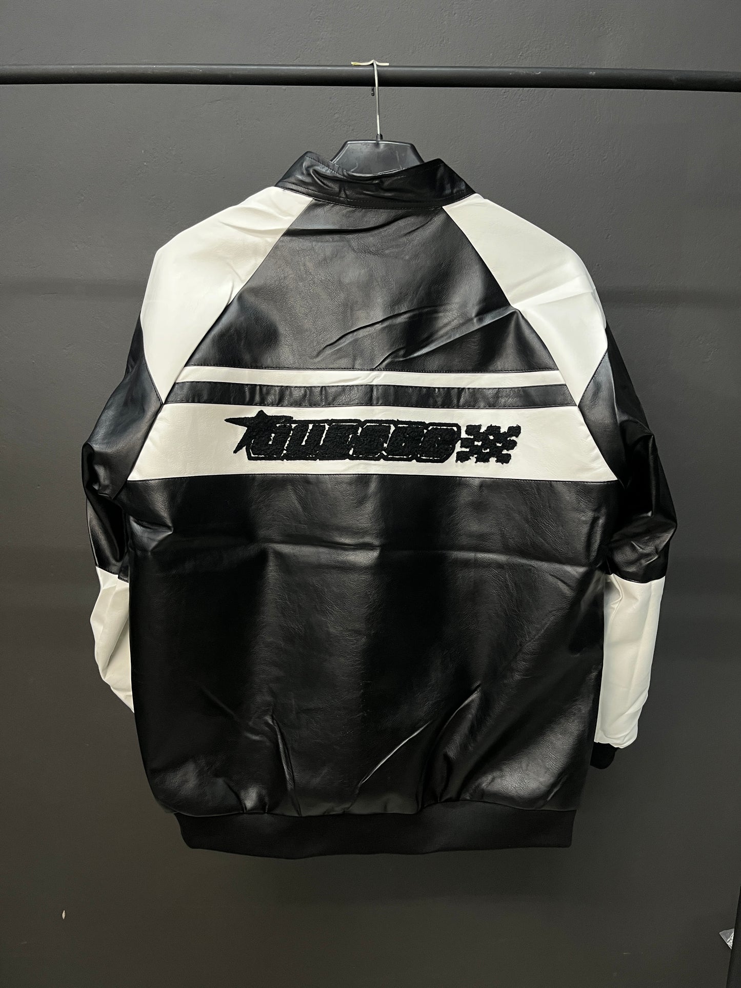 Retro Racing Team Jacket Black/White