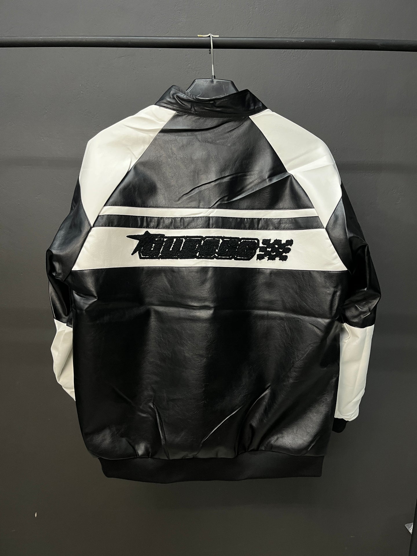 Retro Racing Team Jacket Black/White