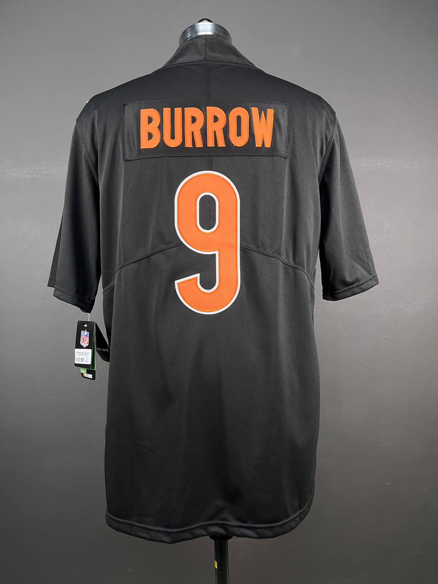 BURROW 9 Black Cincinnati Bengals NFL Jersey