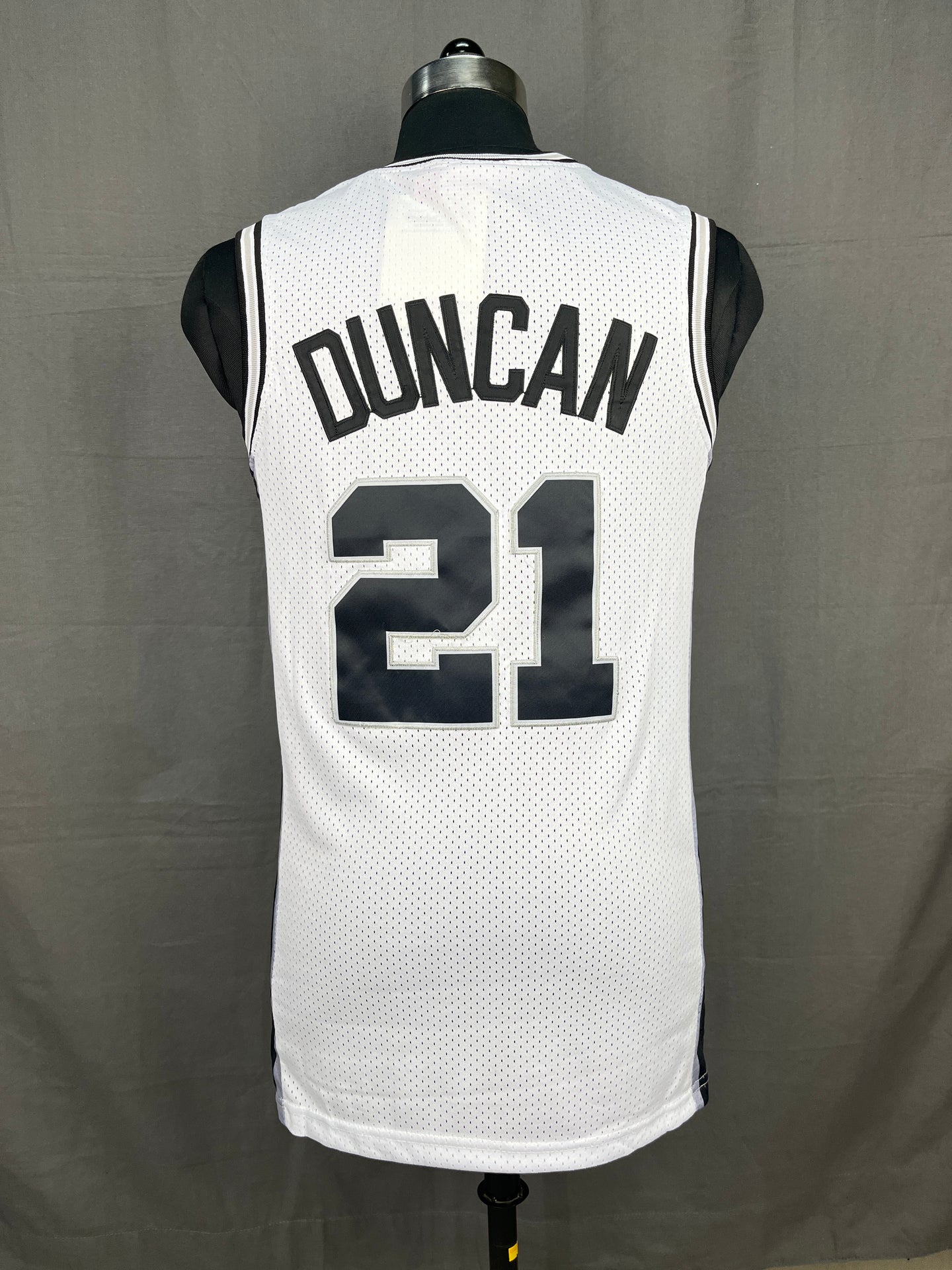 Duncan 21 Spurs White NBA Jersey