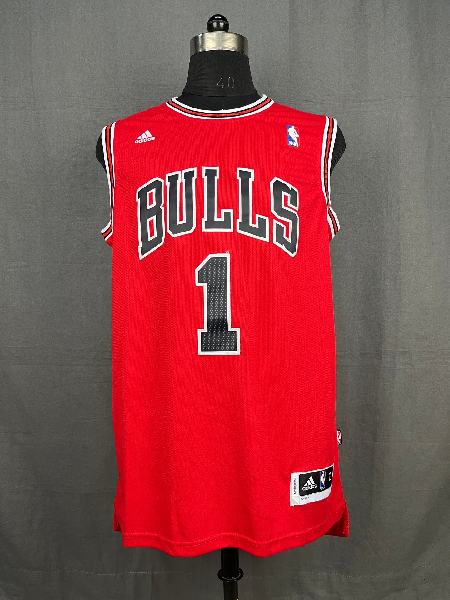 Rose 1 Chicago Bulls Red NBA Jersey