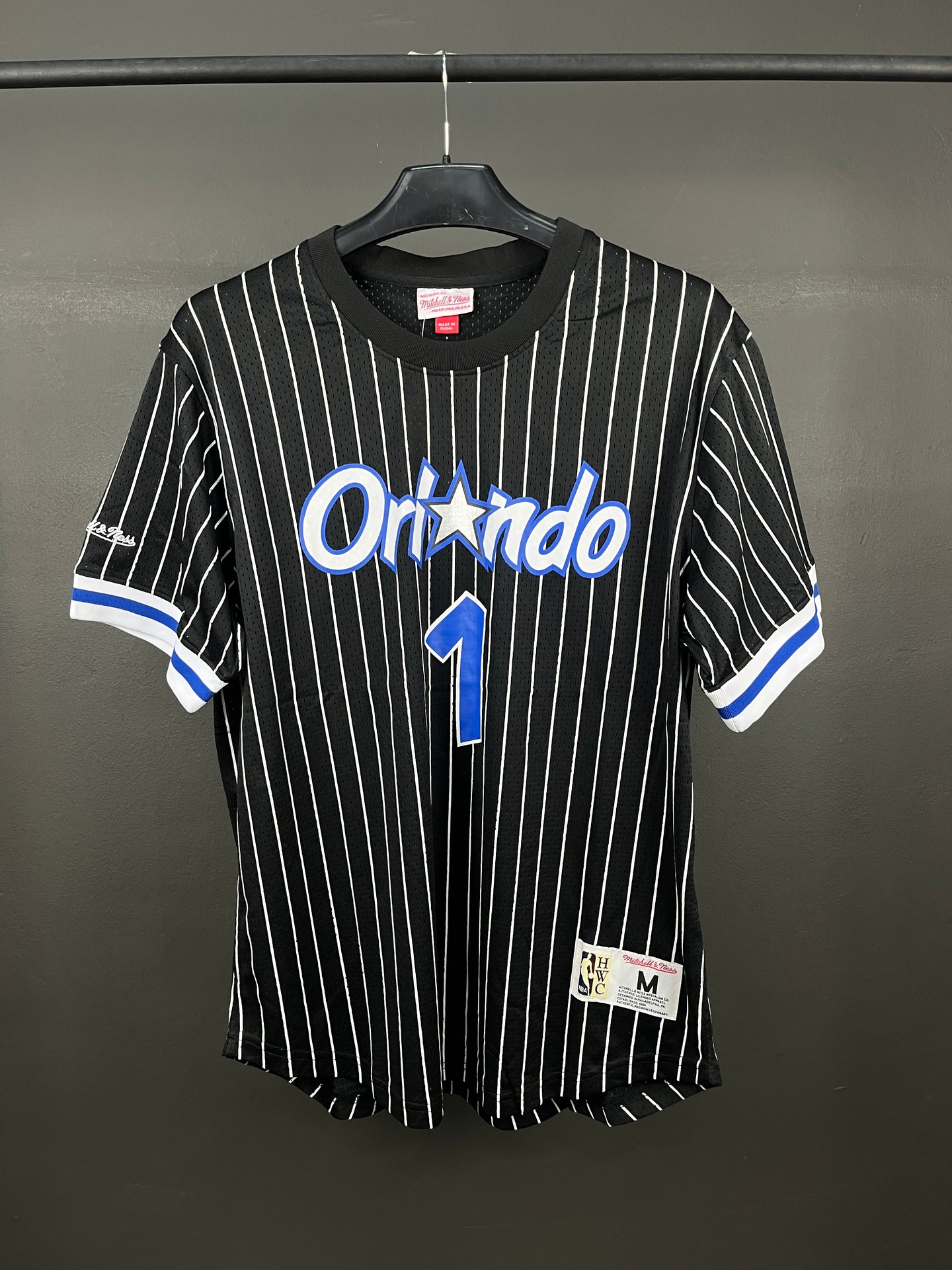 Mc GRADY 1 Orlando Black Magic Mesh Jersey