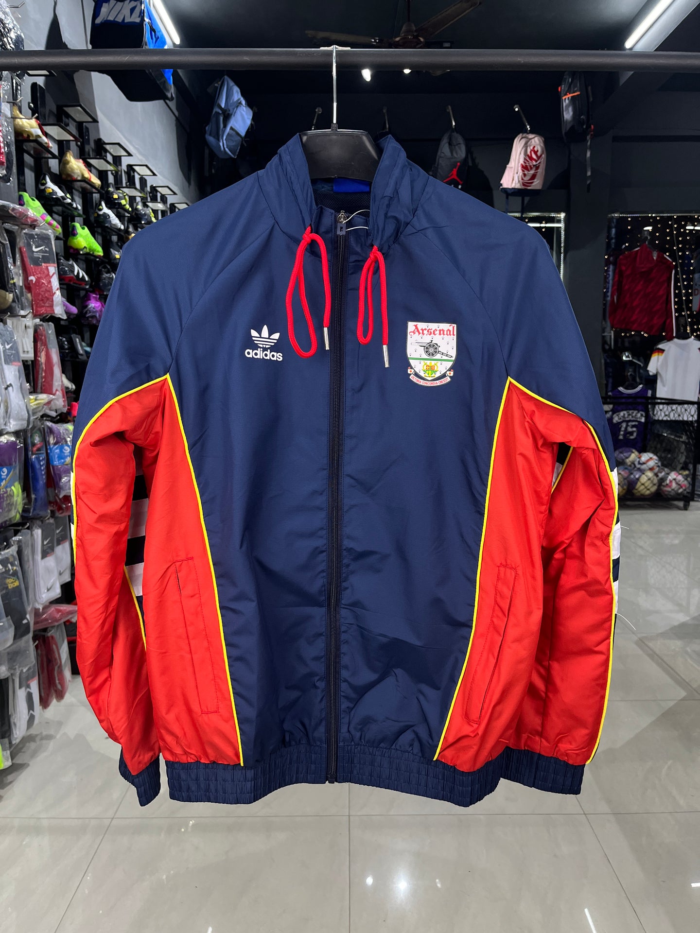 Arsenal Dark Blue & Red Windcheater Jacket