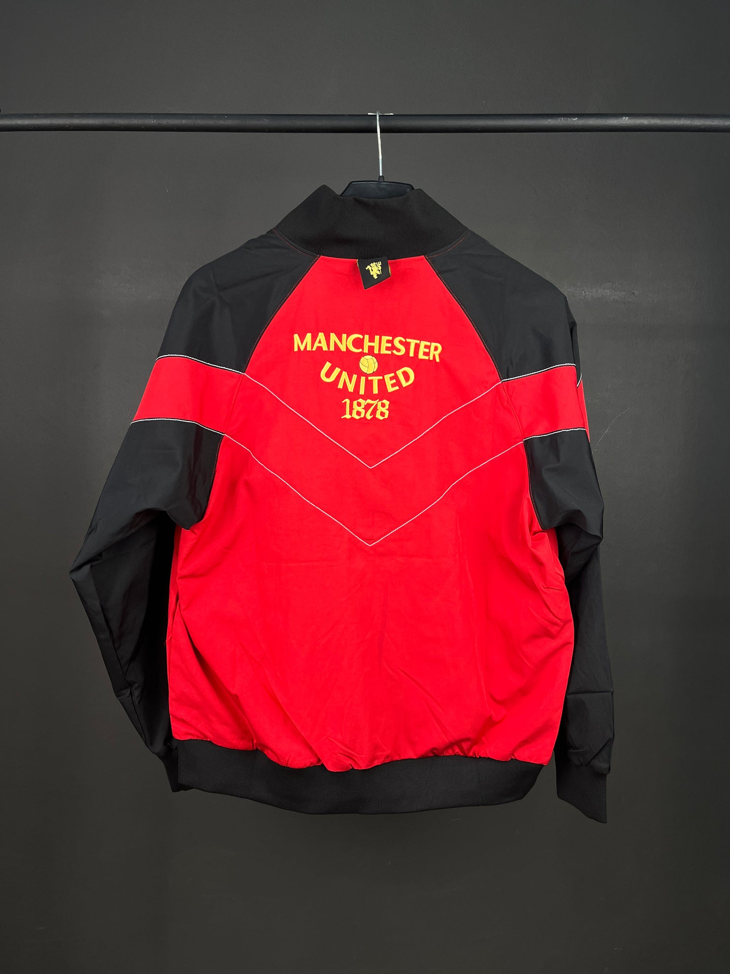 Manchester United Red & Black Windbreaker Jacket