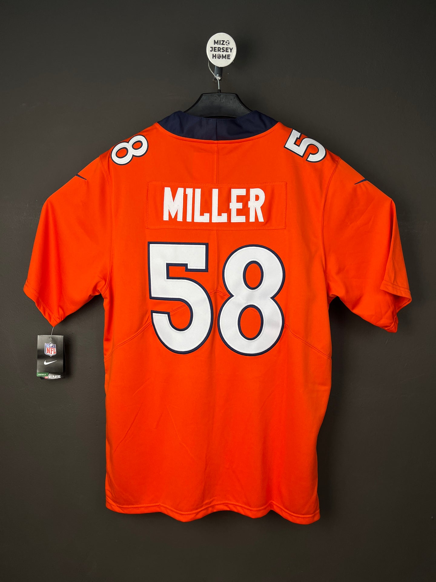 MILLER 58 Orange Denver Broncos NFL Jersey