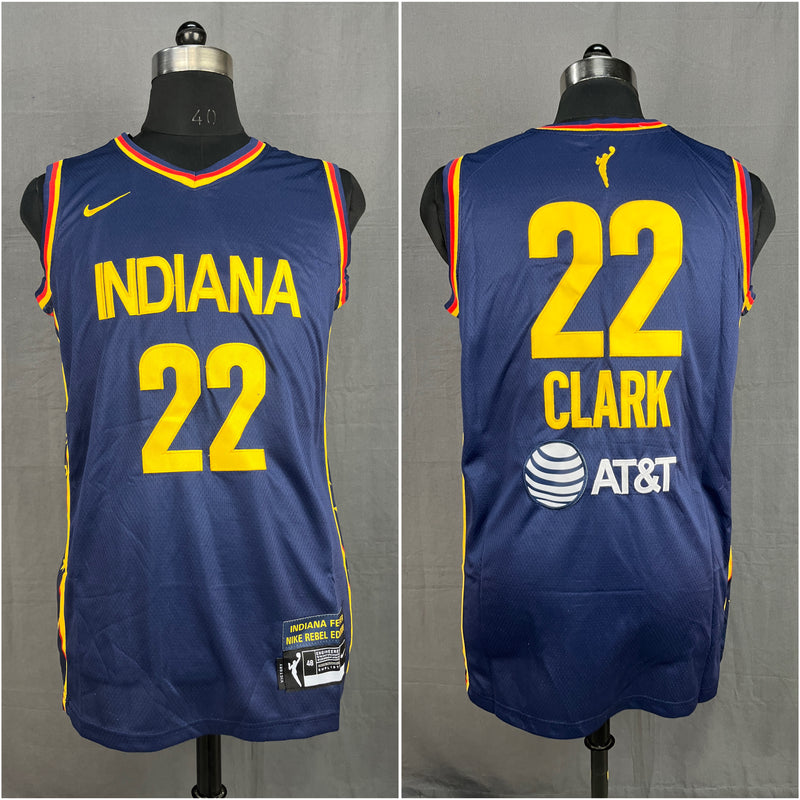 Clark 22 Indiana Dark Blue NBA Jersey