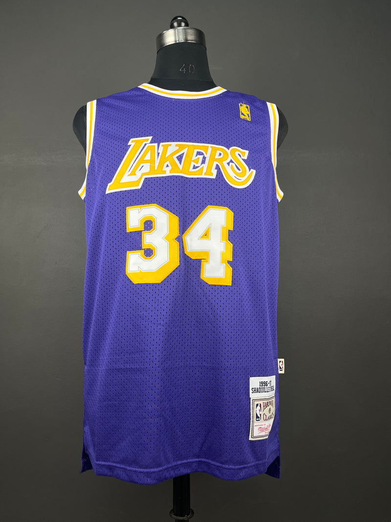 O'NEAL 34 Purple Los Angeles Lakers NBA Jersey