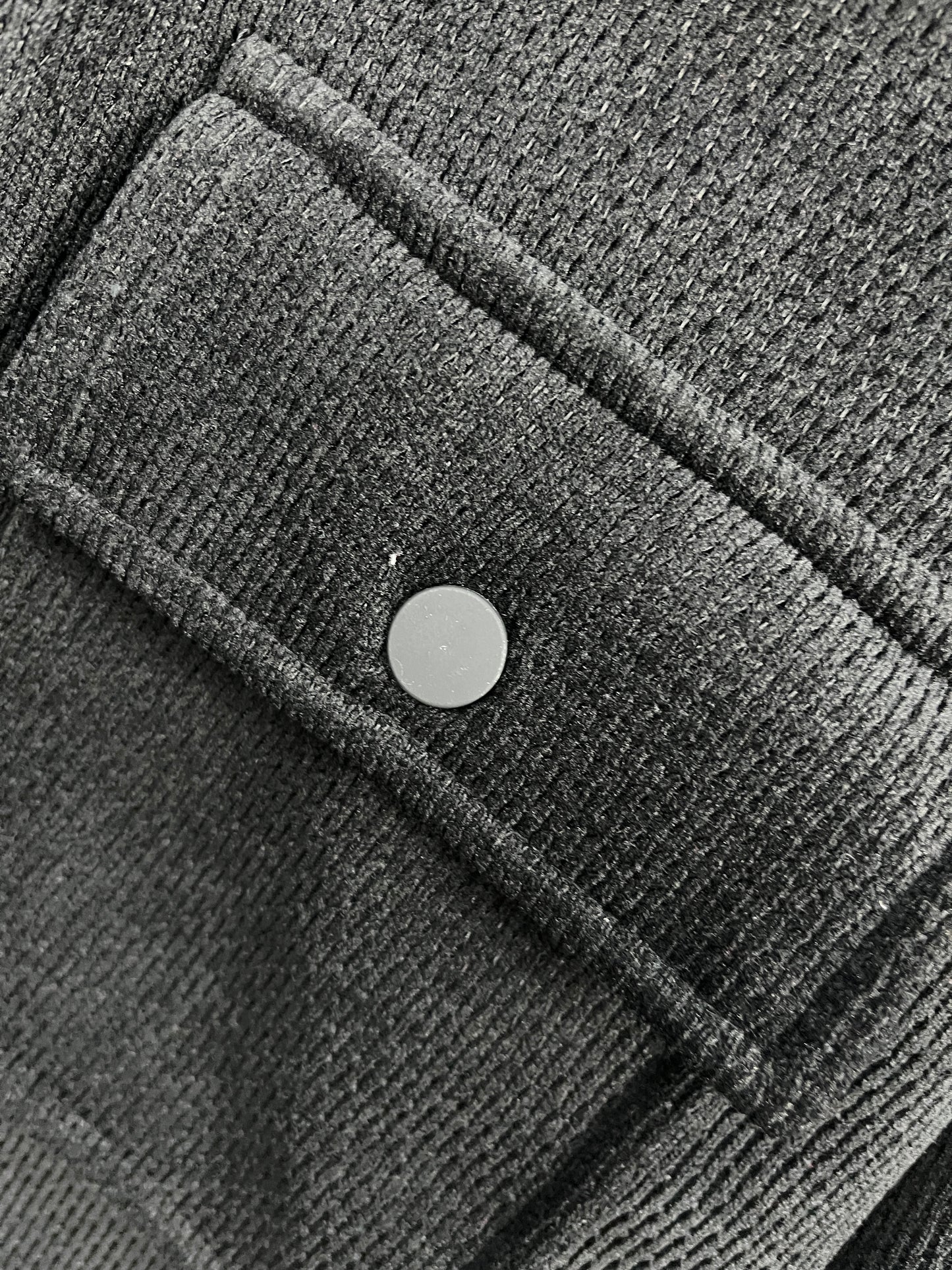 ZARA Buttoned Black Inner Fleece Shacket