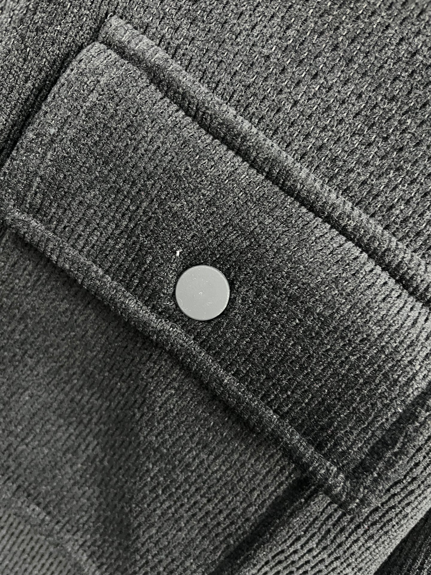 ZARA Buttoned Black Inner Fleece Shacket