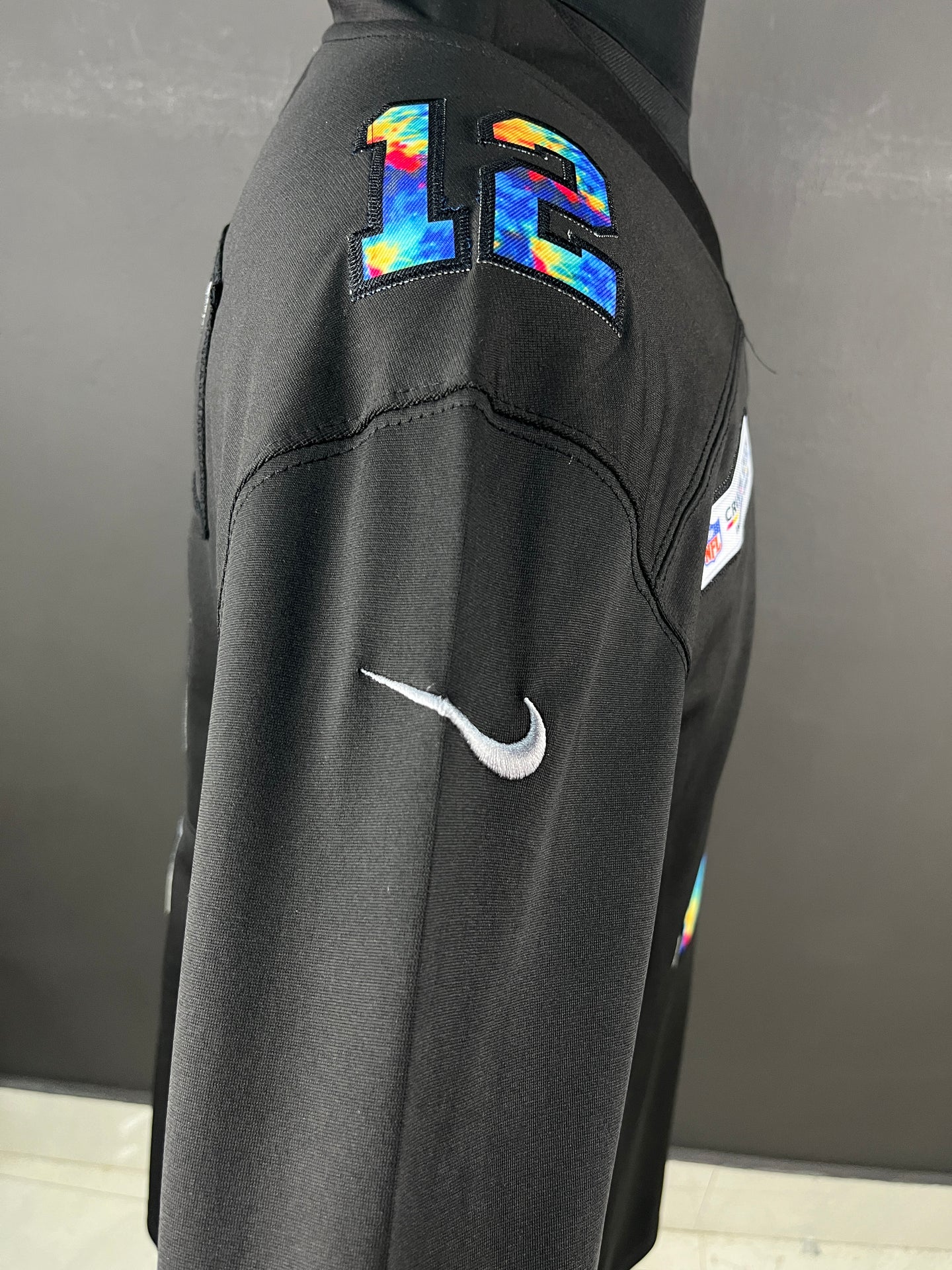 BRADY 12 Black (Rainbow Logo Edition) Tampa Bay Buccaneers NFL Jersey