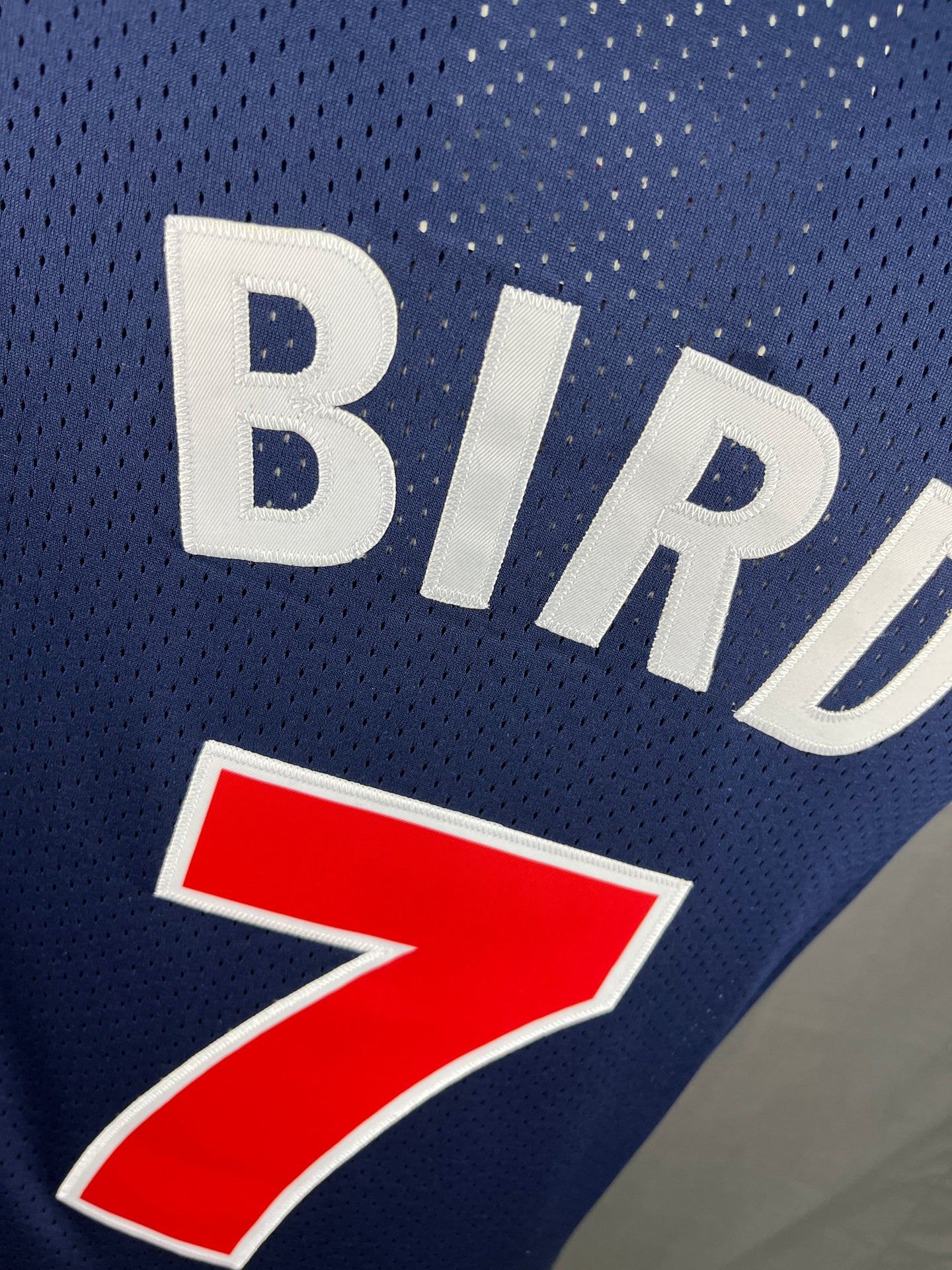Bird 7 USA Dark Blue NBA Jersey