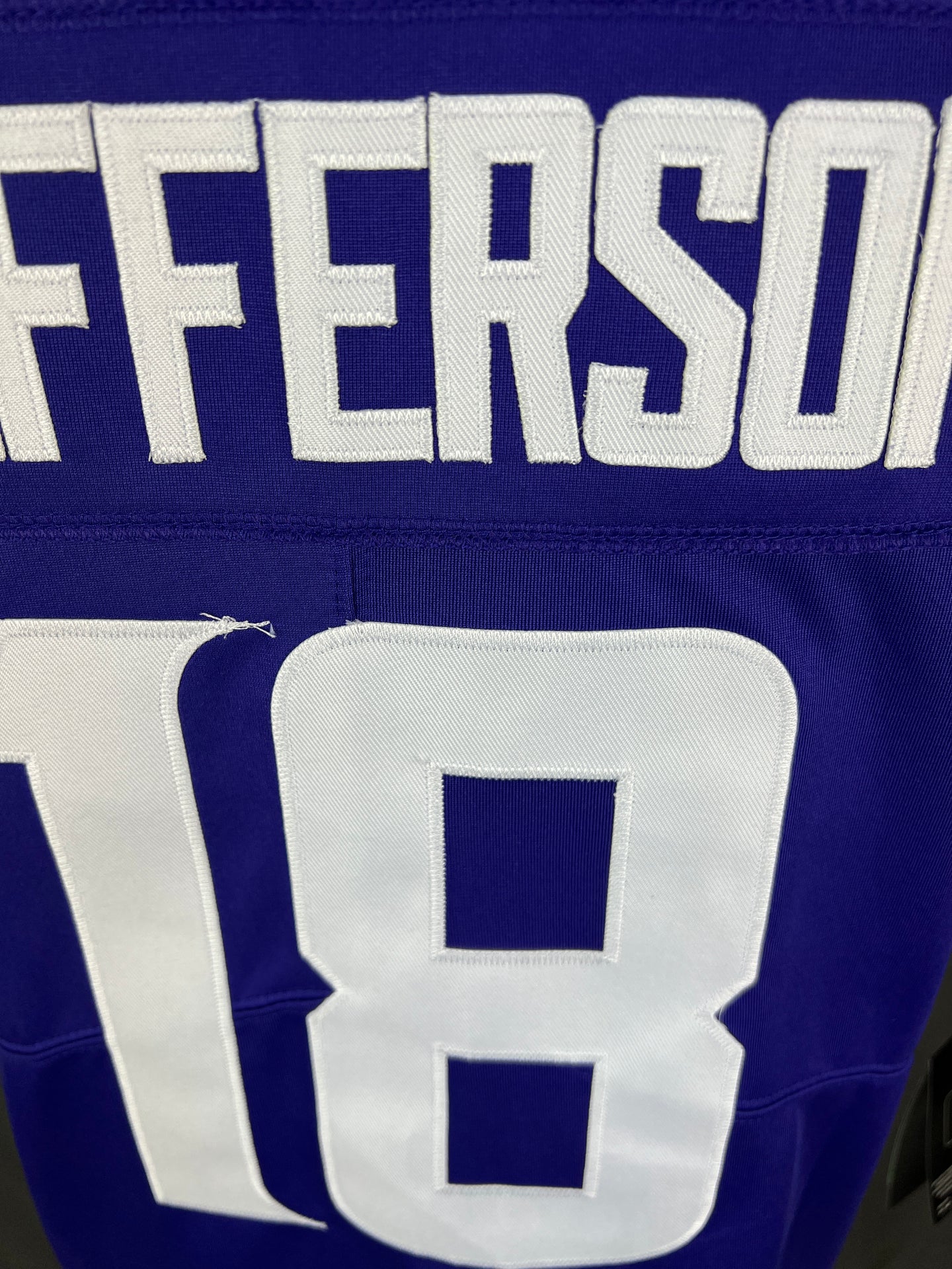 JEFFERSON 18 Purple Vikings Home NFL Jersey