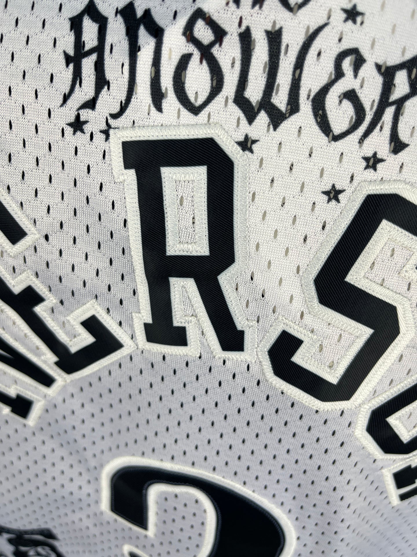 Iverson 3 Sixers White NBA Jersey