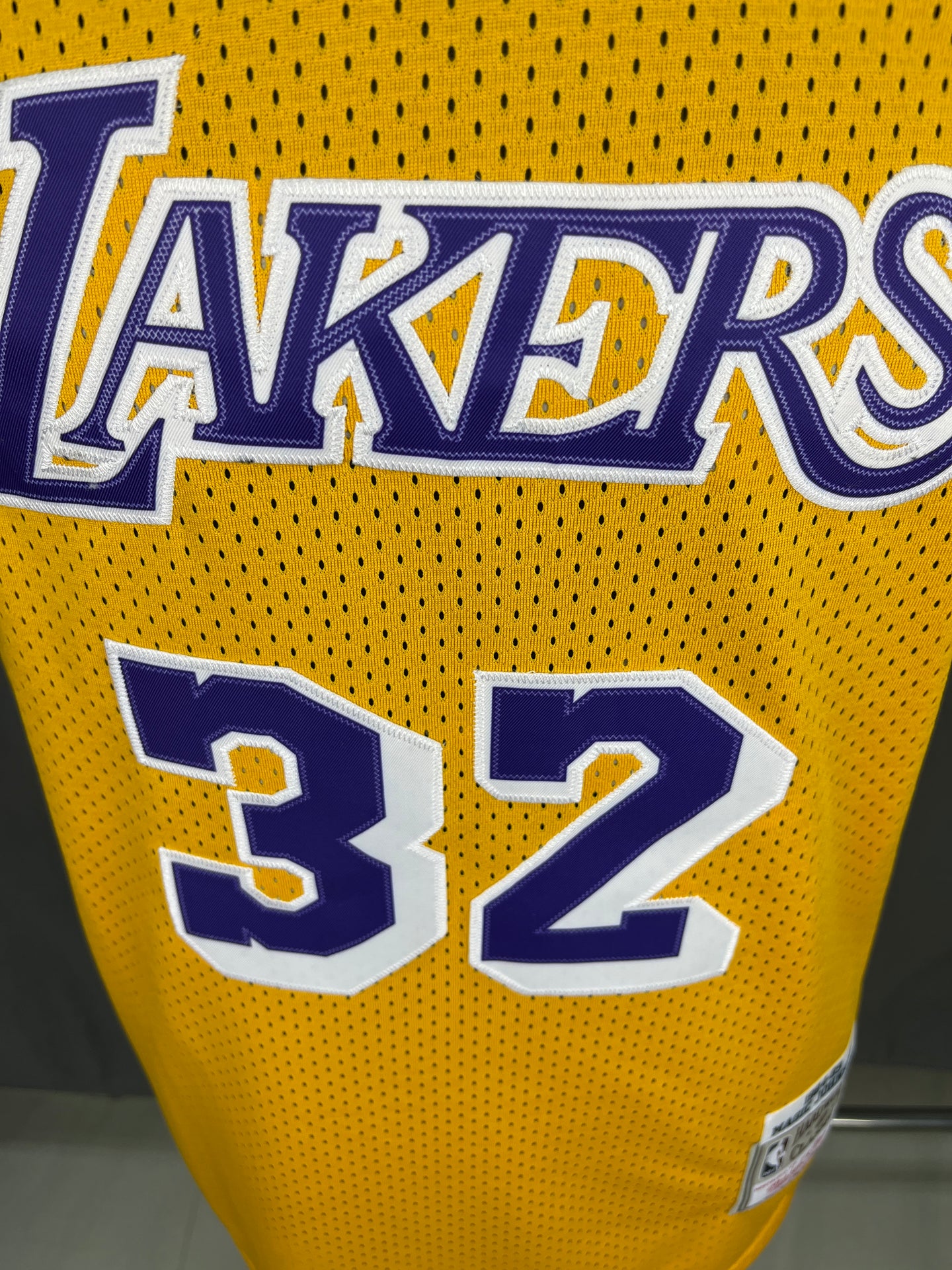 Johnson 32 Lakers Yellow NBA Jersey