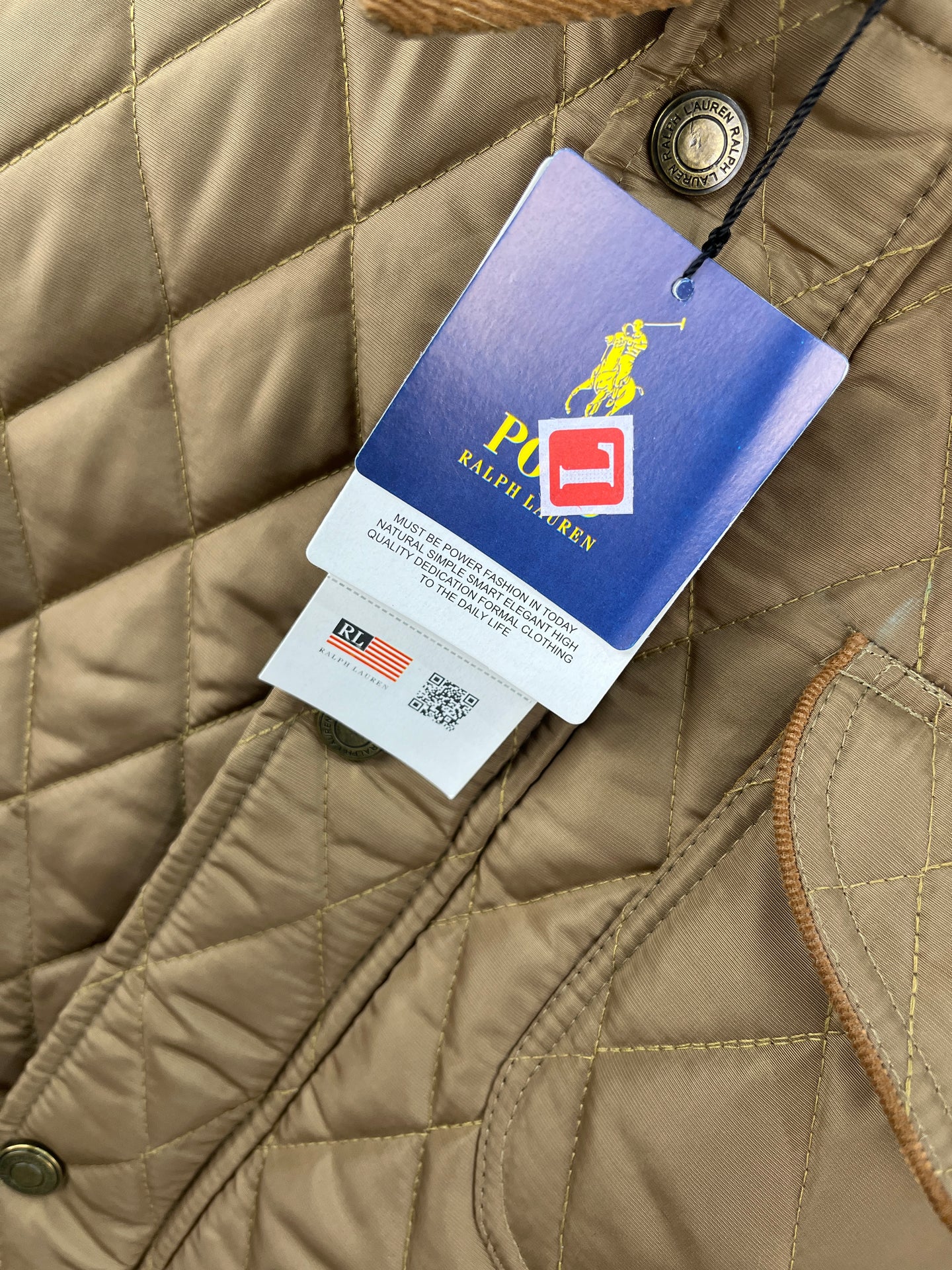 Polo Brown Quilted Jacket