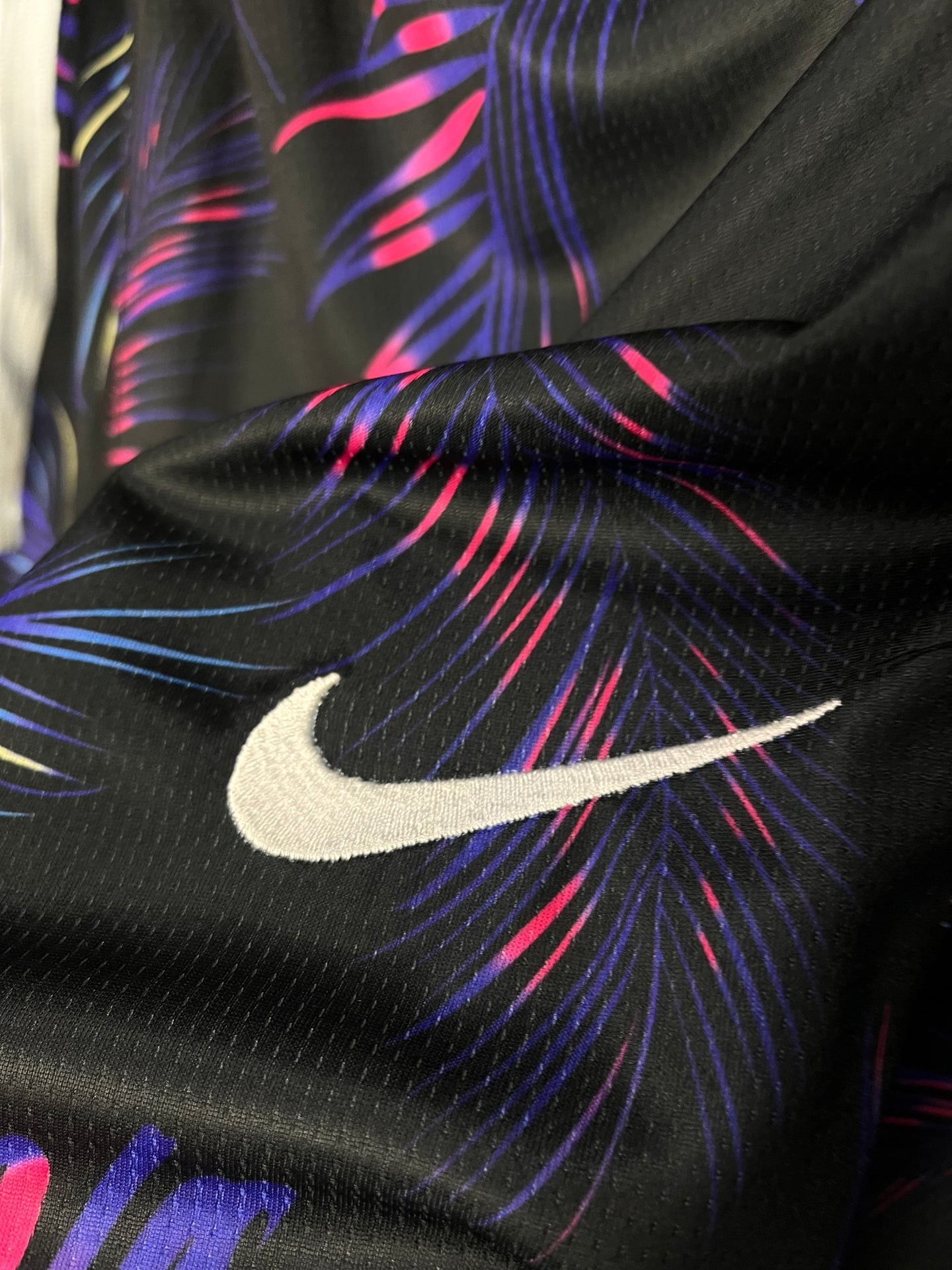 Nike Black & Purple Floral Shorts (Size runs small)