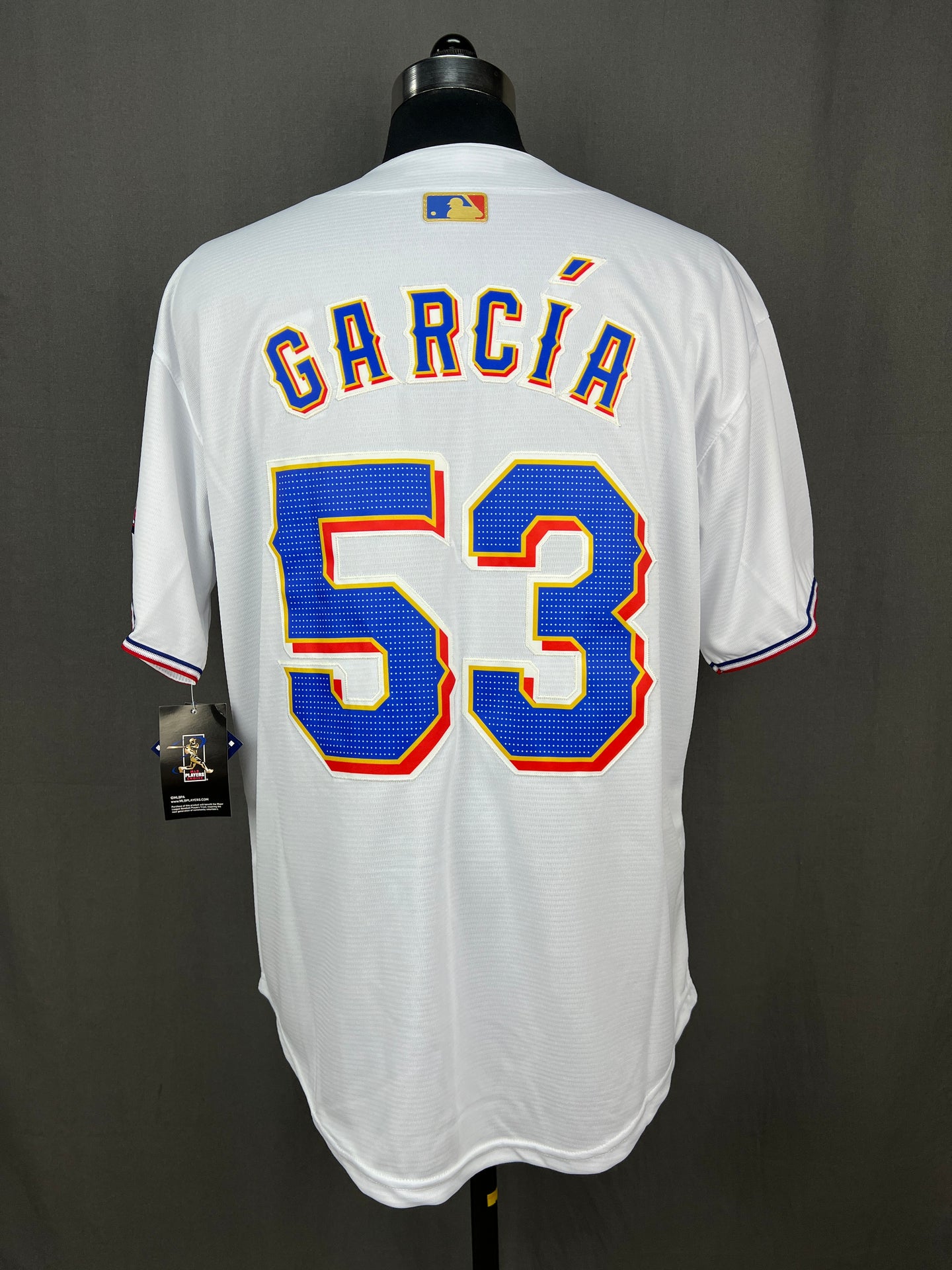GARCIA 53 White Texas Rangers MLB Jersey