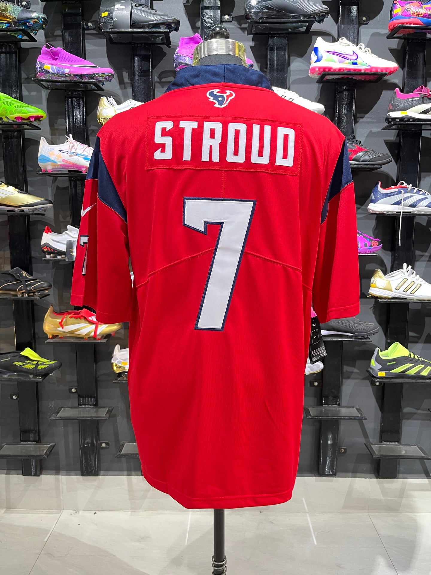 STROUD 7 Red Houston Texans NFL Jersey