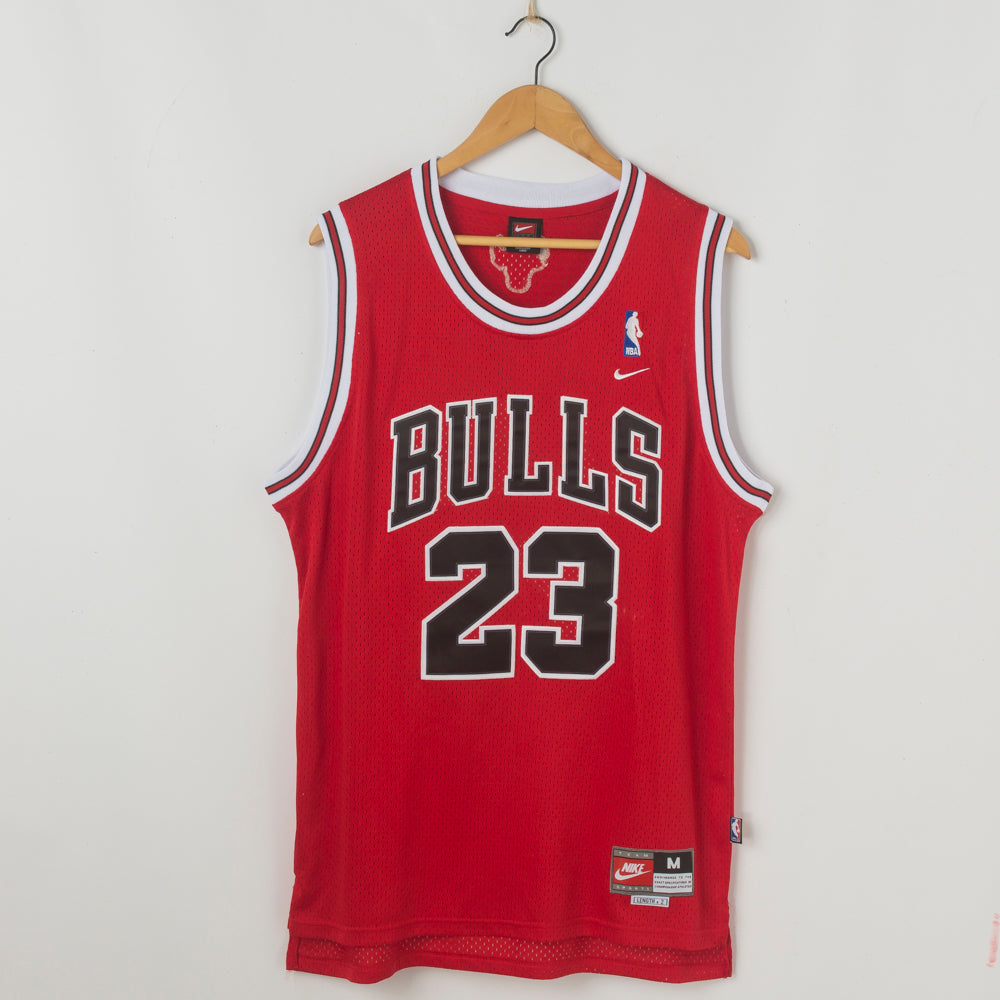 JORDAN 23 Nike Red Retro Chicago Bulls NBA Jersey