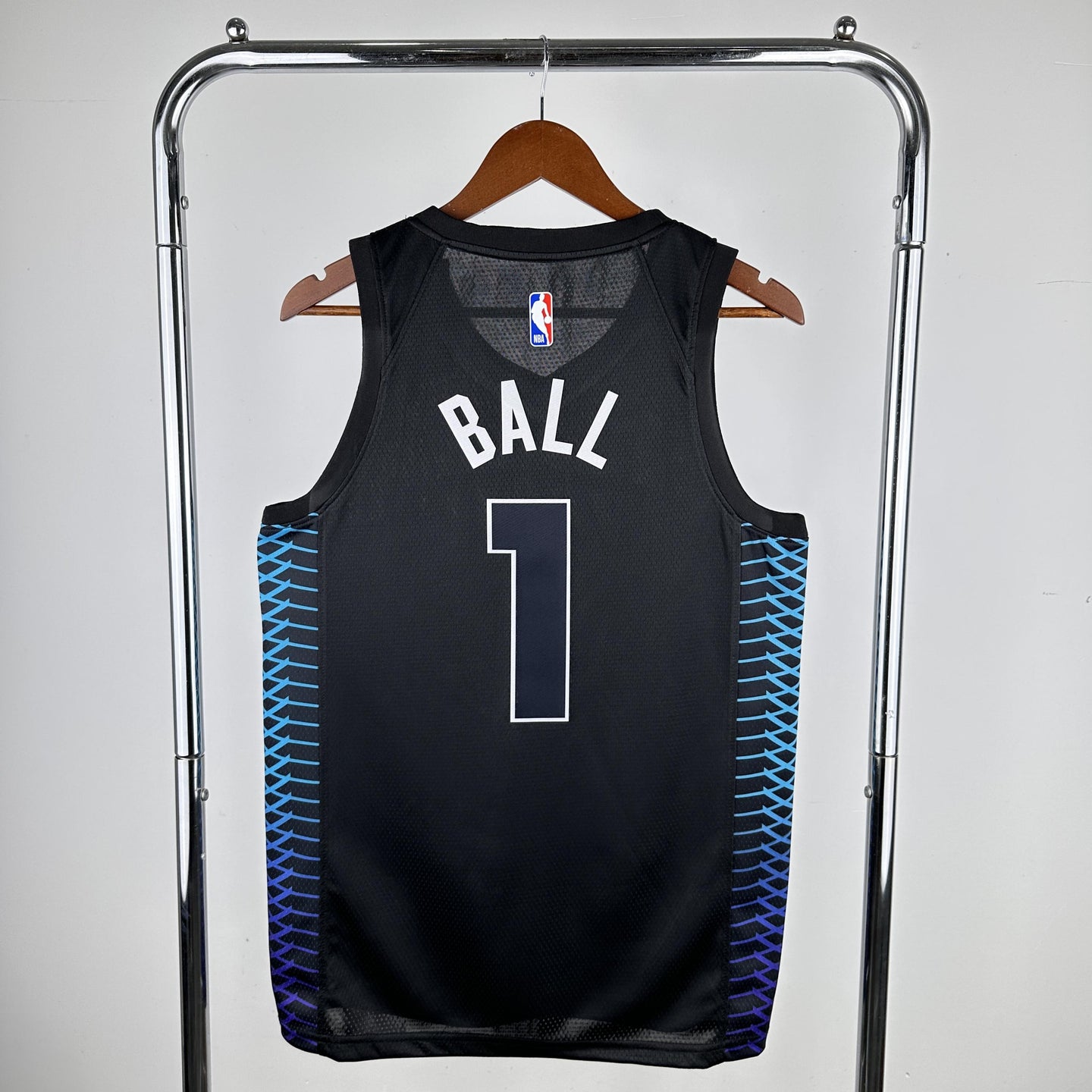 BALL 1 Black Buzzcity Heat Pressed Edition NBA Jersey