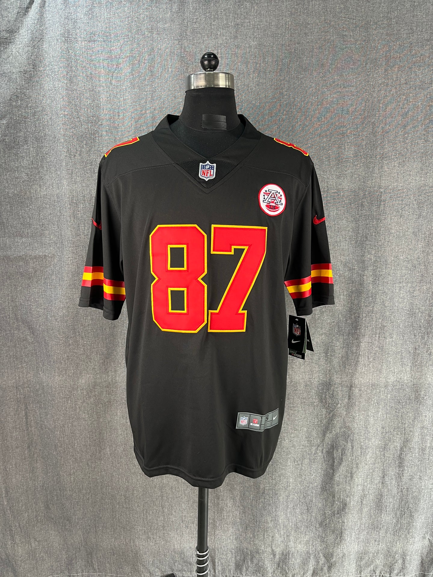 KELCE 87 Black Kansas City Chiefs NFL Jersey