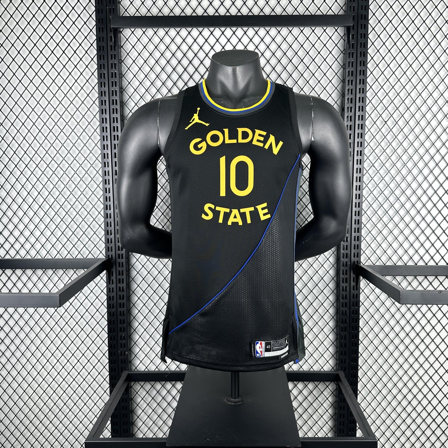 BUTLER III 10 Black Golden State Warriors Heat Pressed Edition NBA Jersey