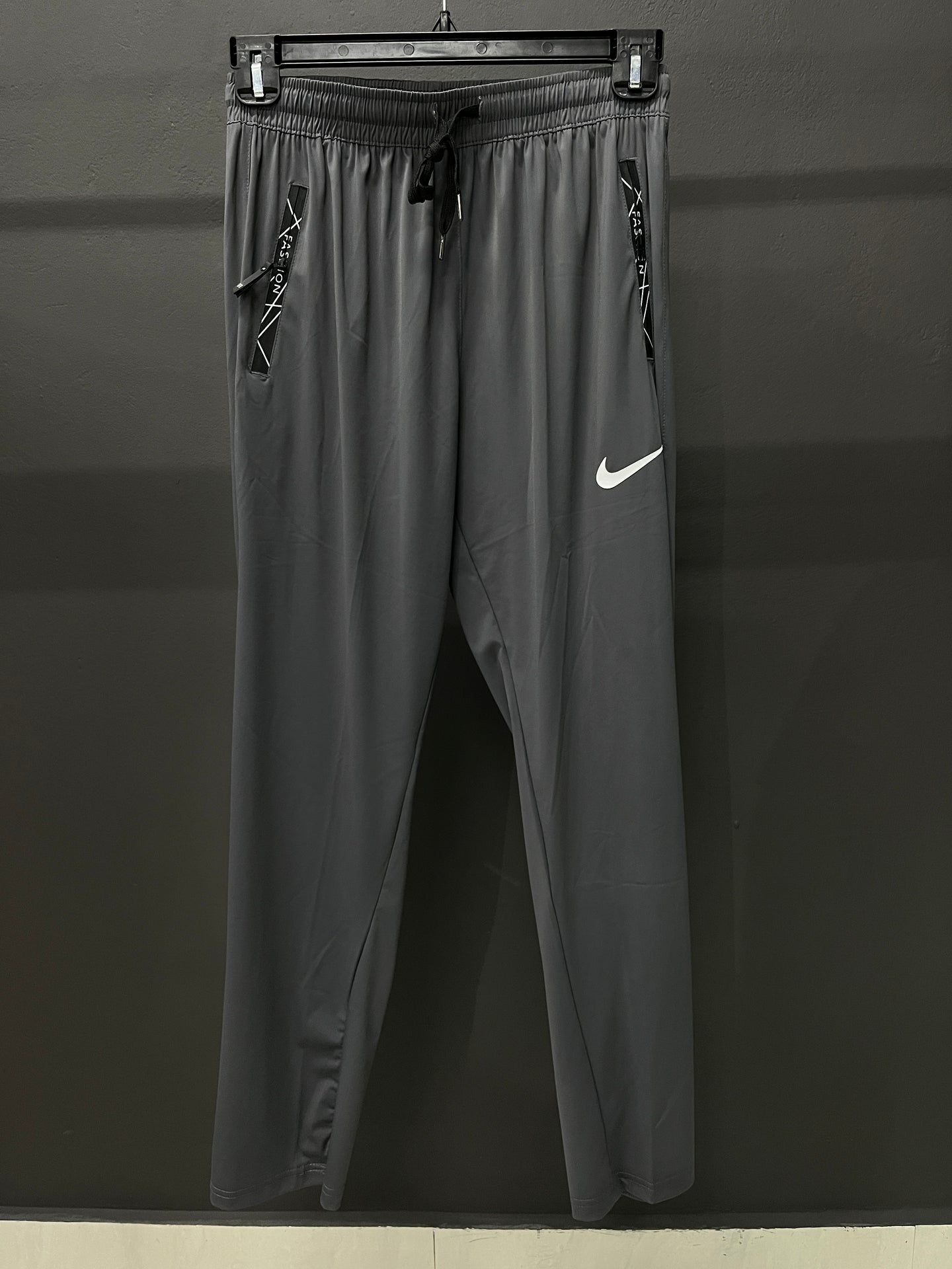 NIKE Men's Workout Grey Track Pants