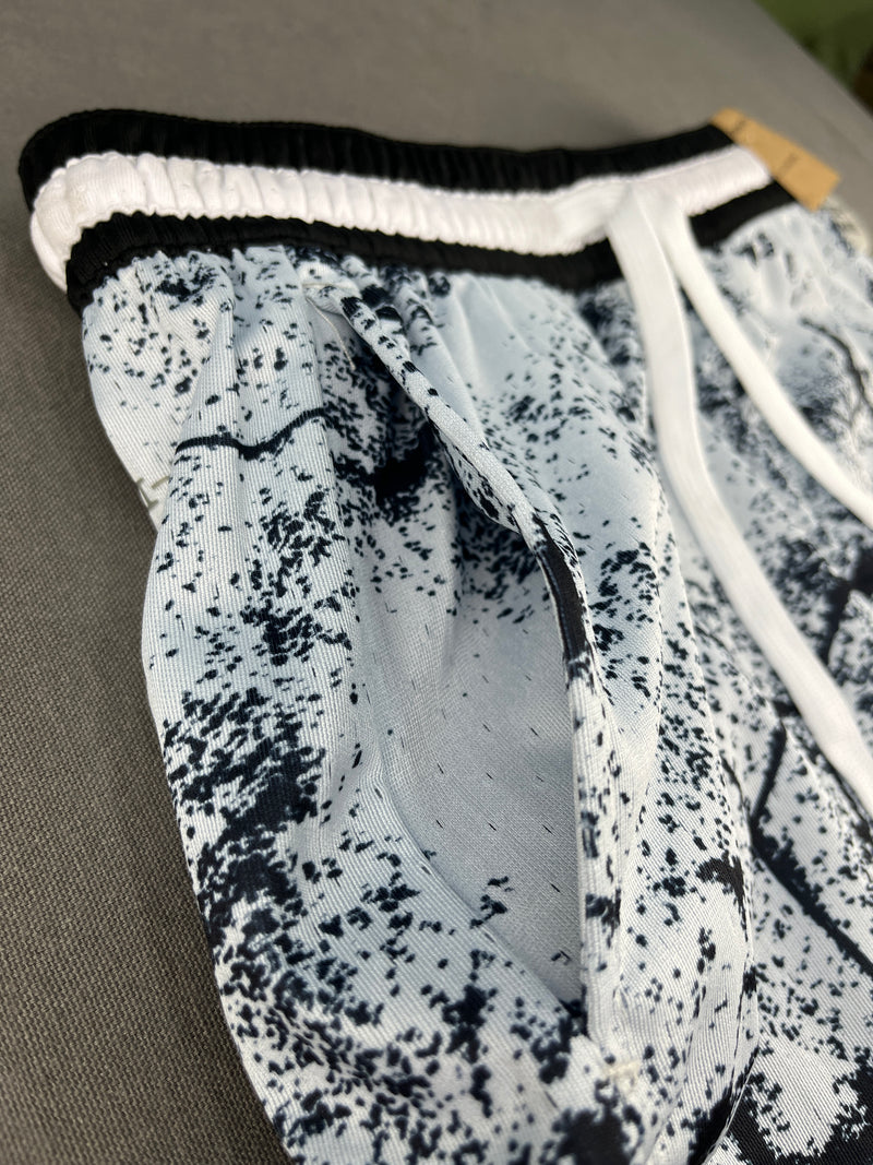 Jordan White Marble Diamond Shorts