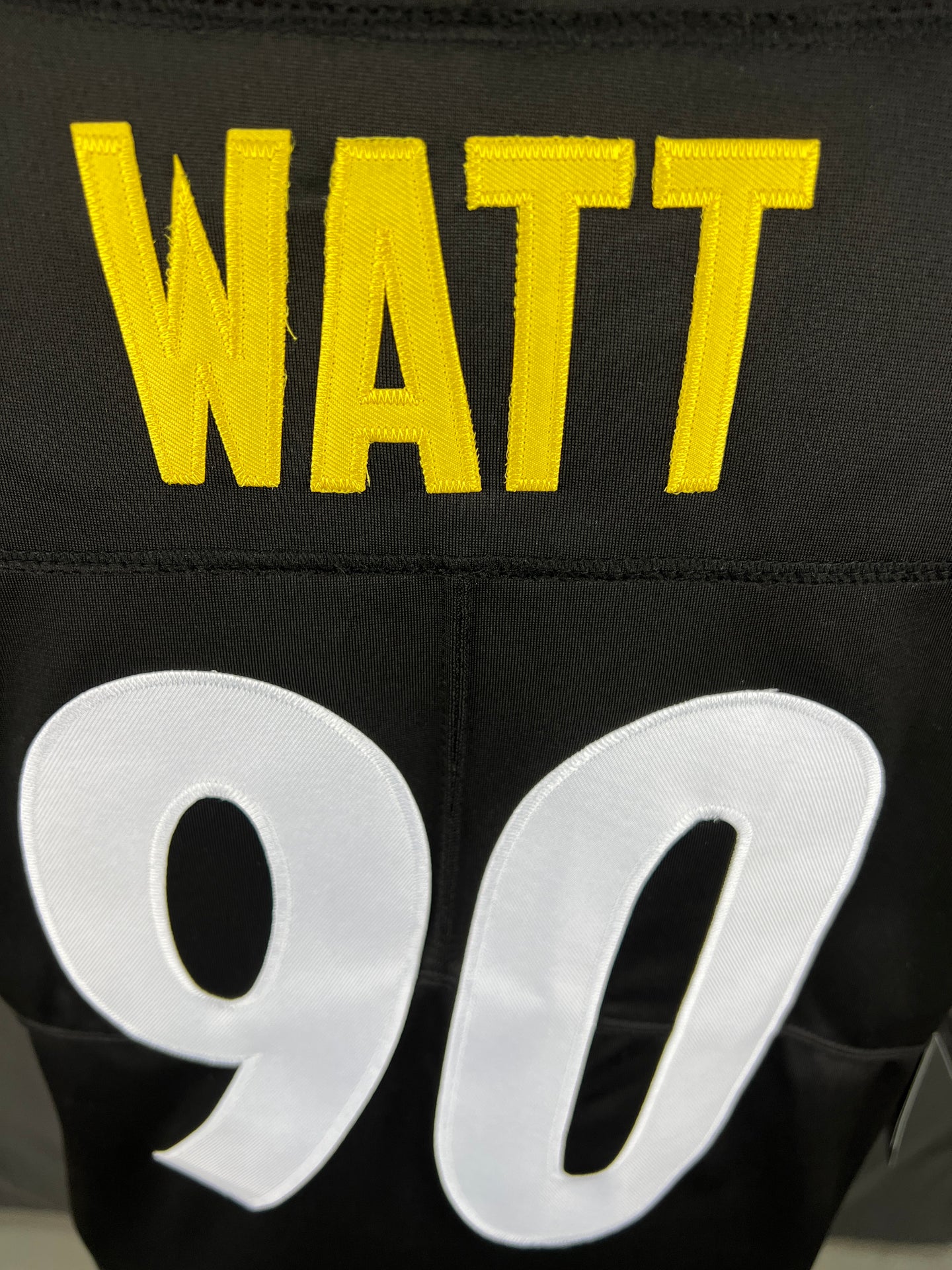 WATT 90 Black Steelers Home NFL Jersey