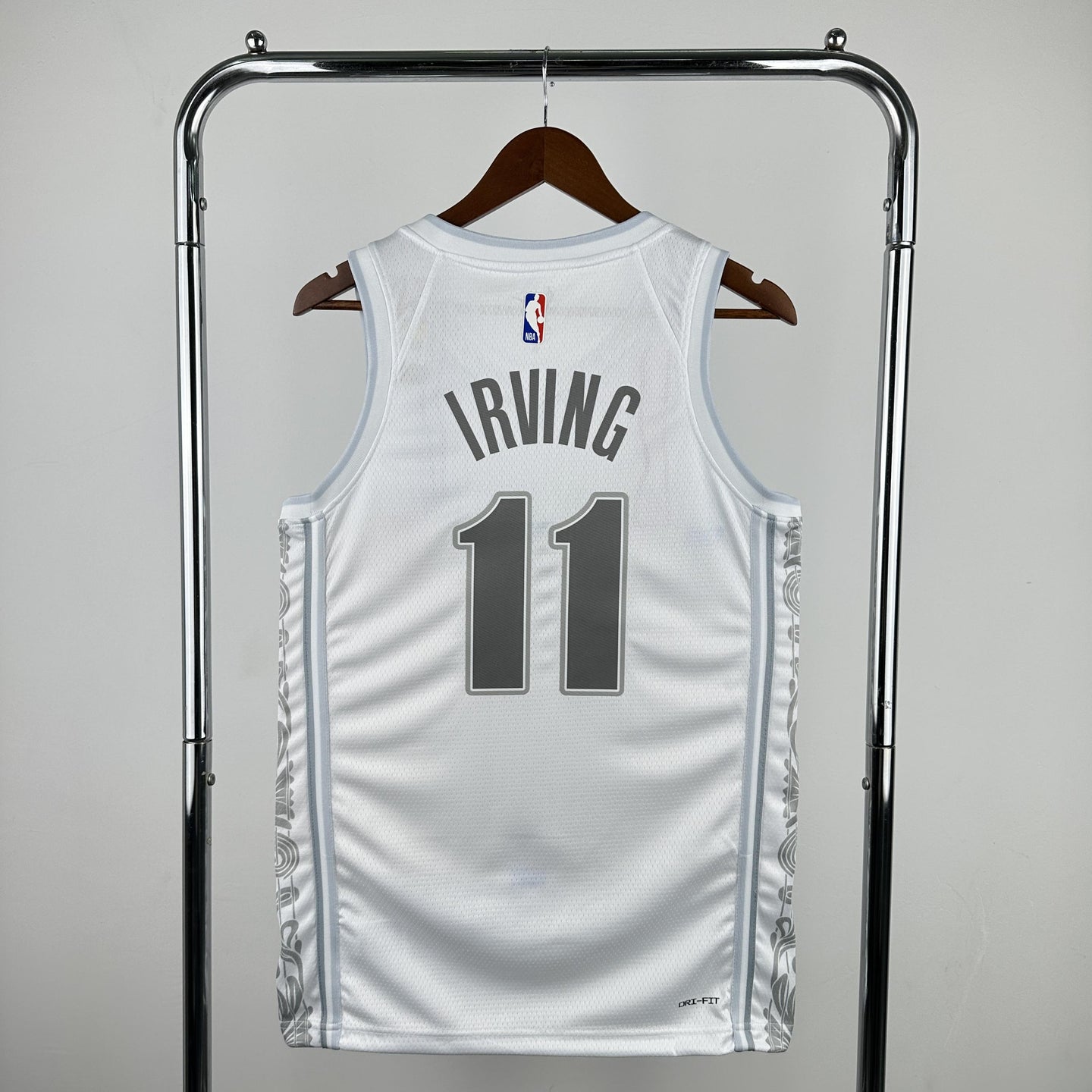 IRVING 11 White Dallas Mavericks Heat Pressed Edition NBA Jersey