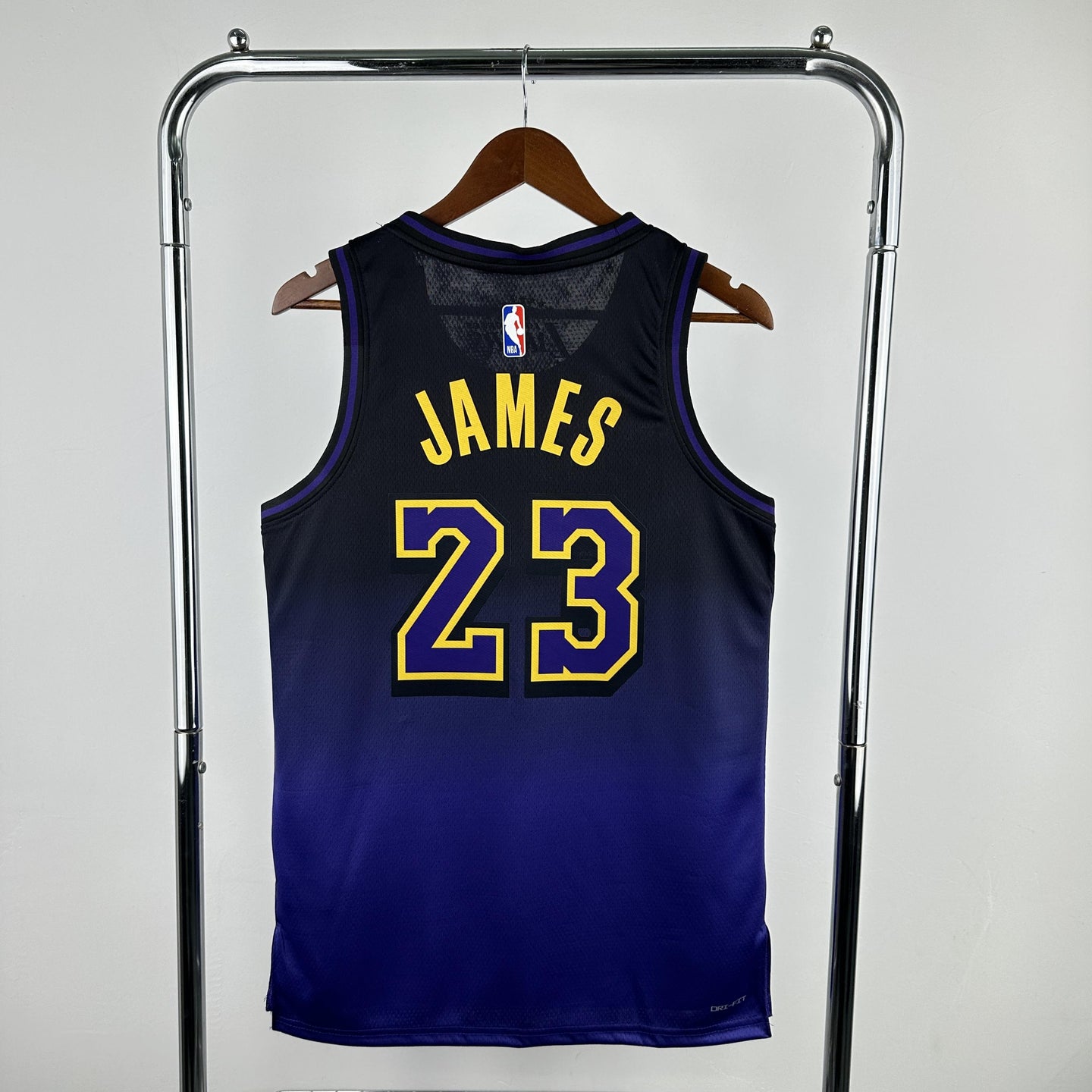 JAMES 23 Blue LakeShow Heat Pressed Edition NBA Jersey
