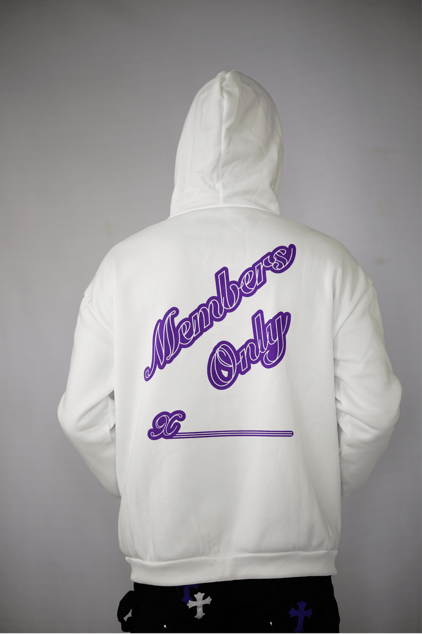 Halloween Flame & Skull Zip-Up Hoodie White