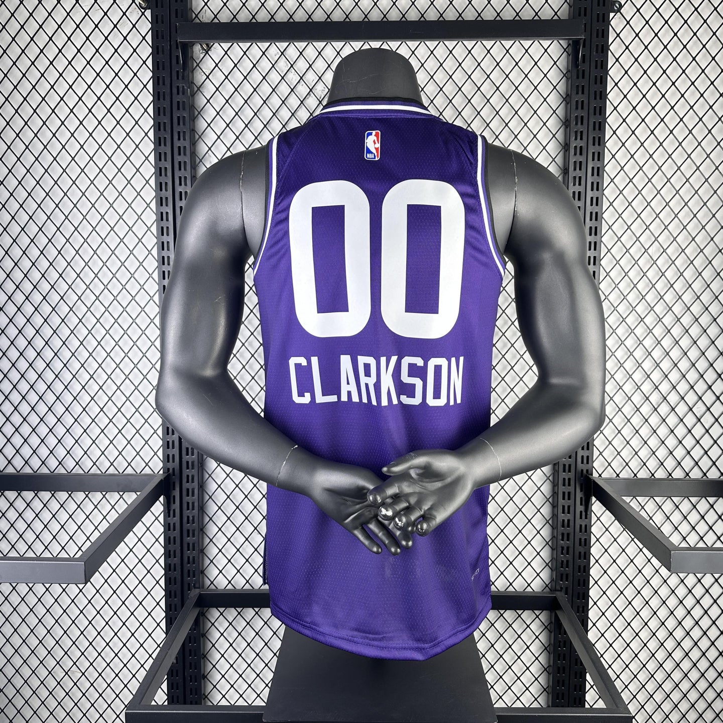 CLARKSON 00 Purple Utah Jazz Heat Pressed Edition NBA Jersey