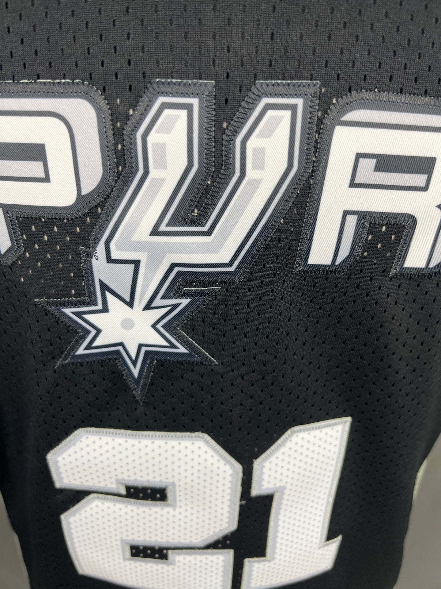 Duncan 21 Spurs Black NBA Jersey