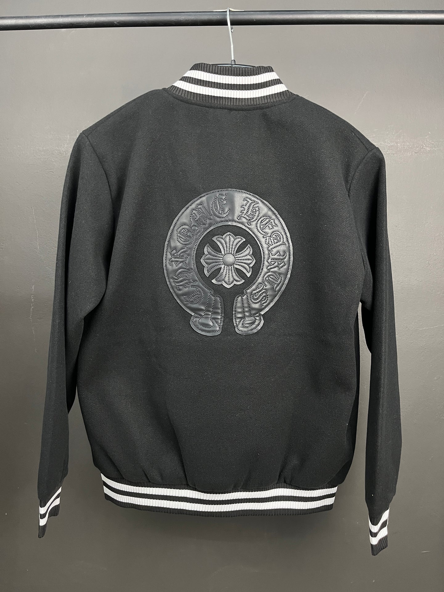 Chrome Hearts Black Varsity Jacket