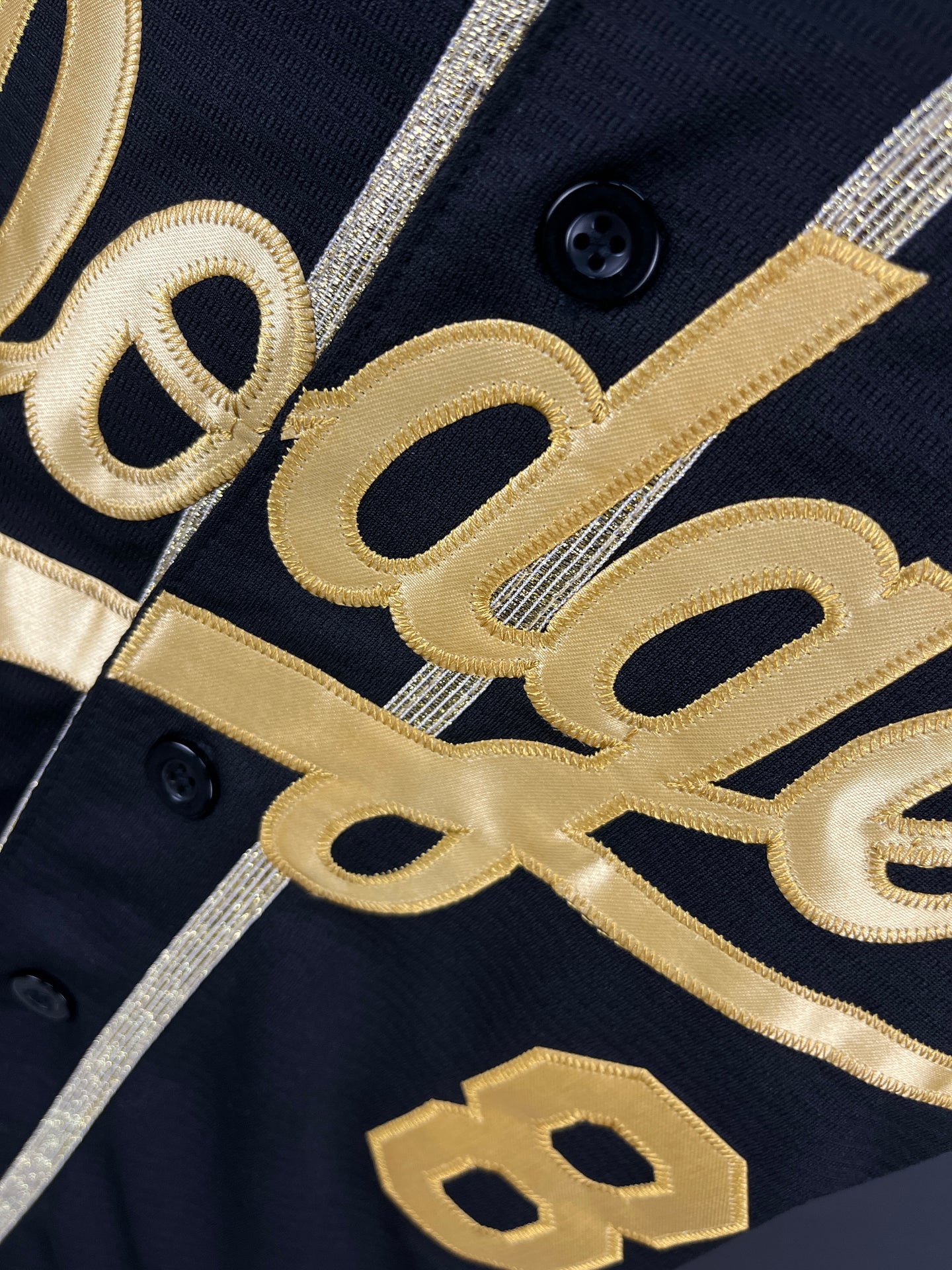 BRYANT 24/8 Black & Gold Los Angeles Dodgers MLB Jersey