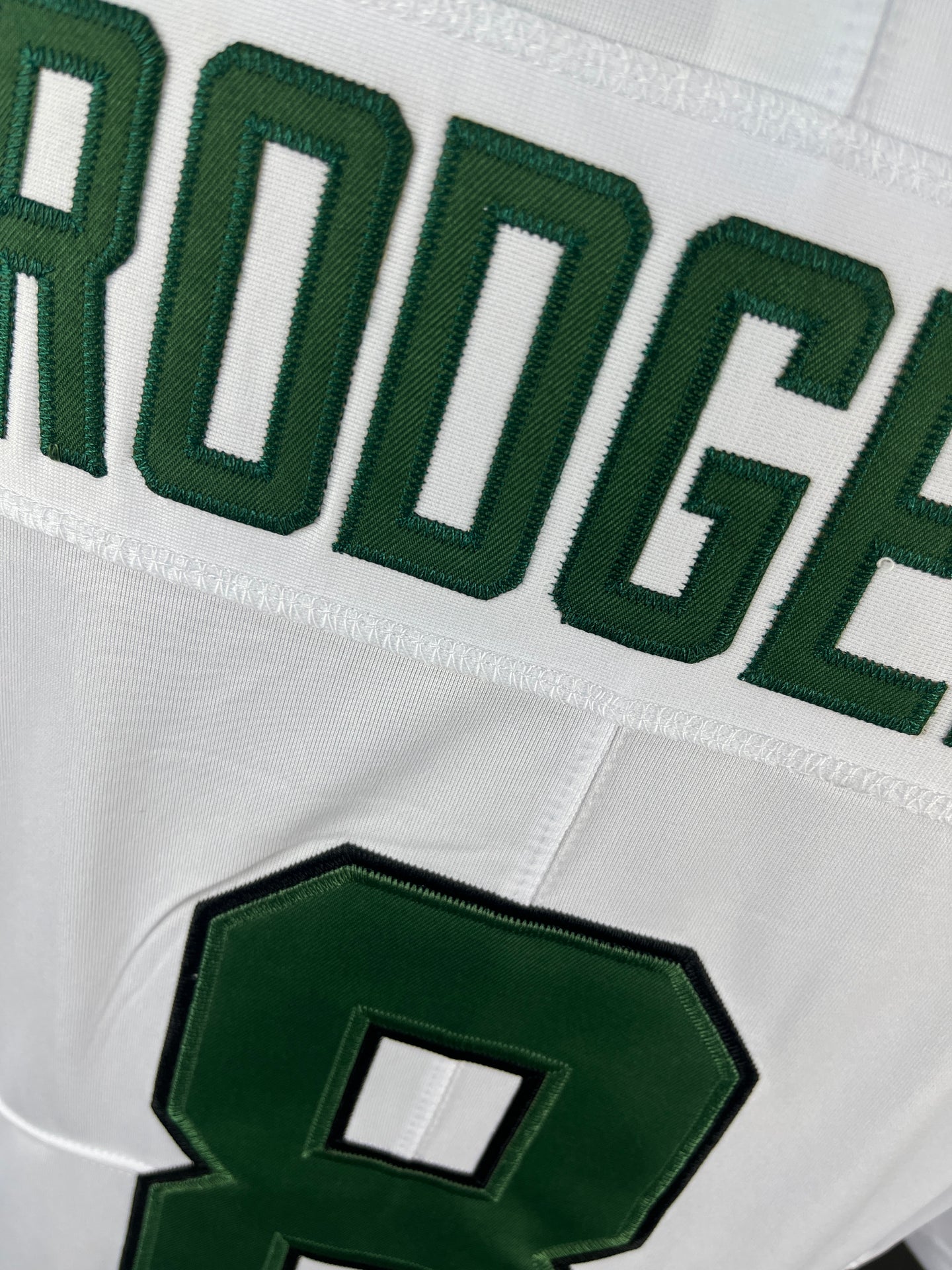 RODGERS 8 White New York Jets NFL Jersey