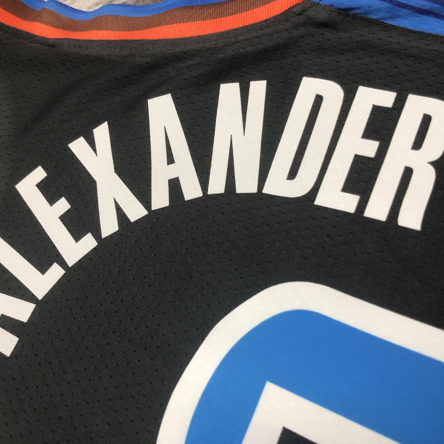 GILGEOUS-ALEXANDER 2 Black Oklahoma City Thunder Heat Pressed Edition NBA Jersey