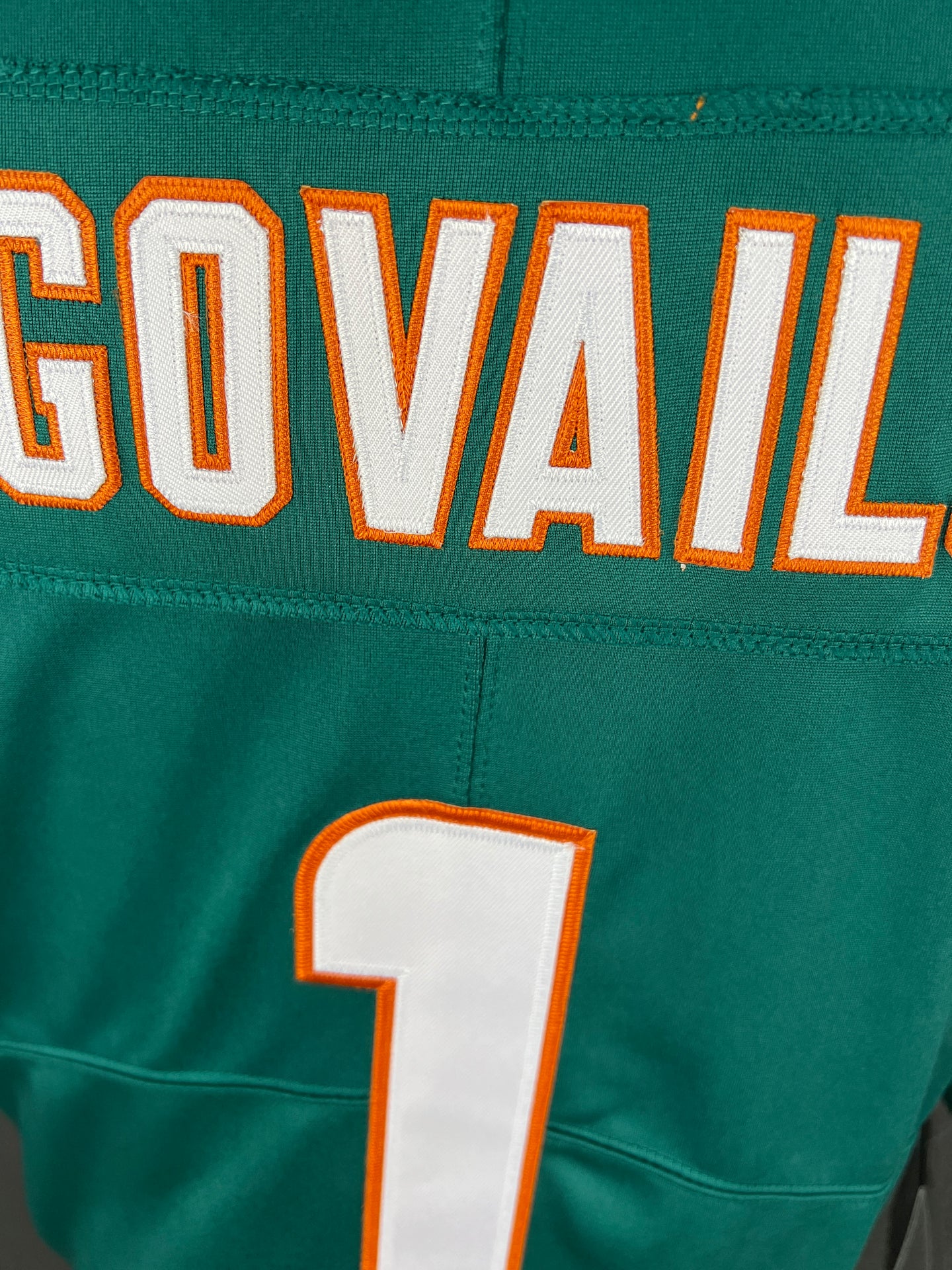 TAGOVAILOA 1 Aqua Dolphins NFL Jersey