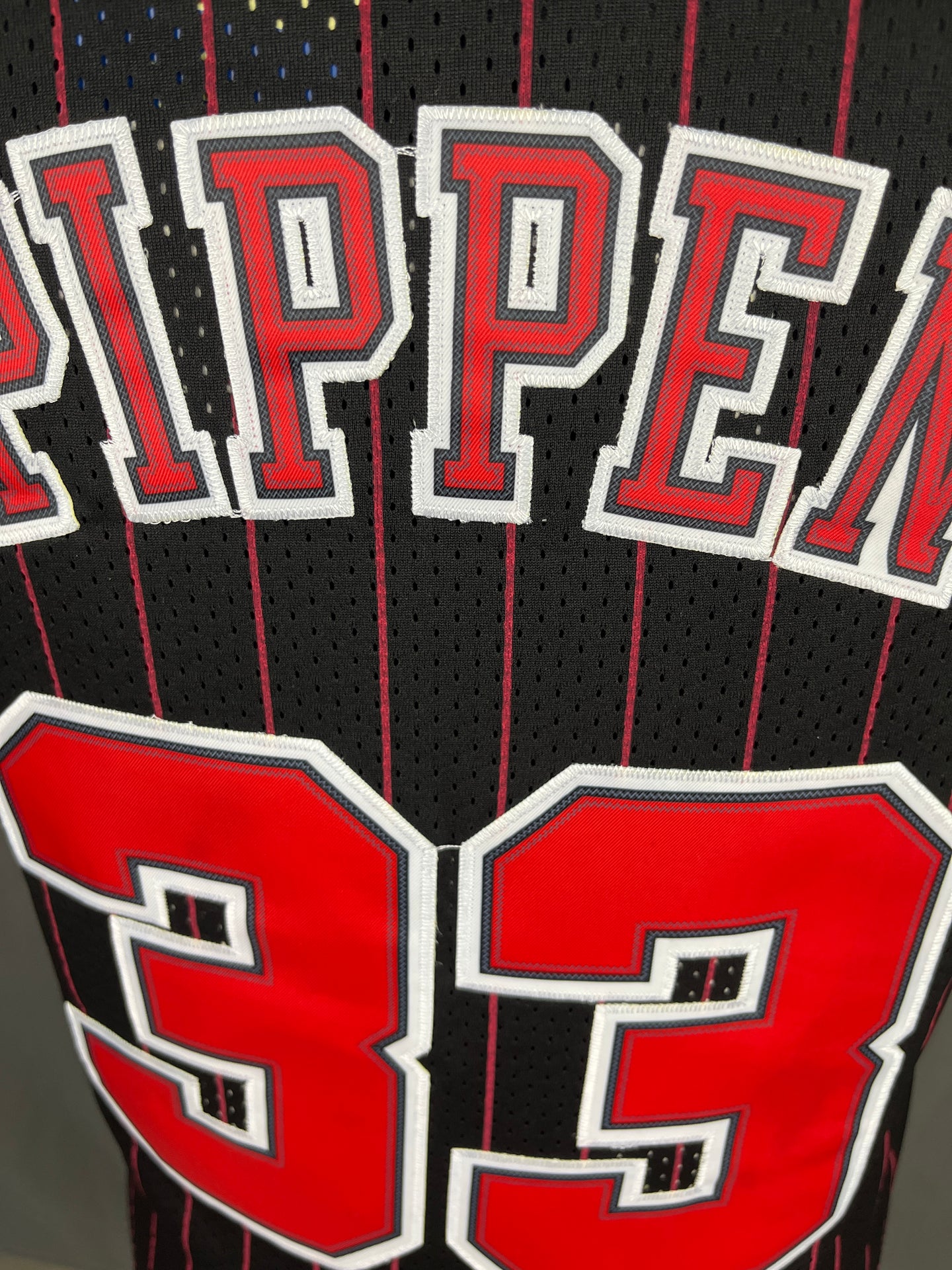 Pippen 33 Chicago Bulls Black NBA Jersey
