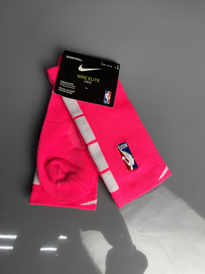 NBA Nike Pink Crew Socks
