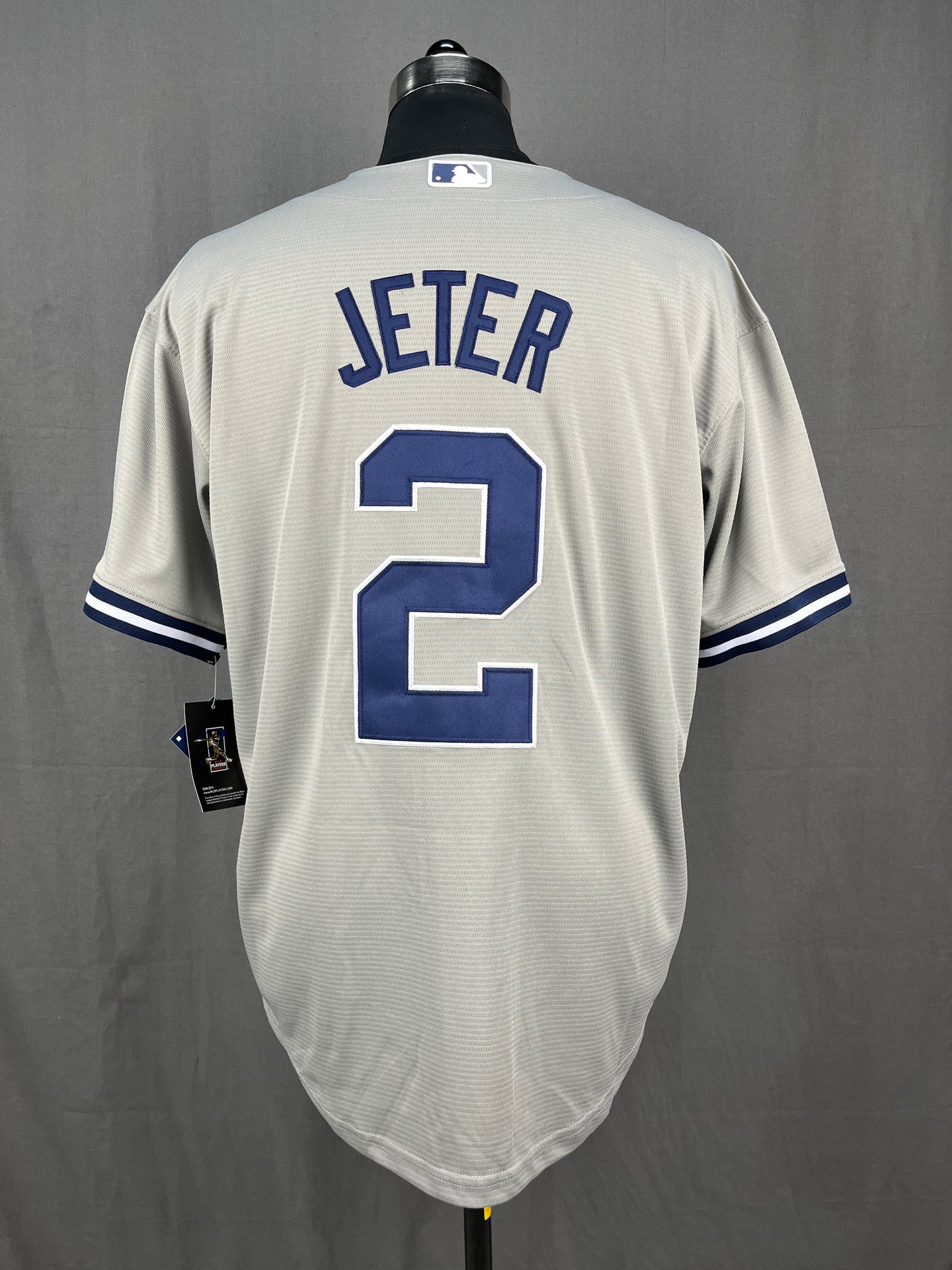 JETER 2 Grey New York MLB Jersey