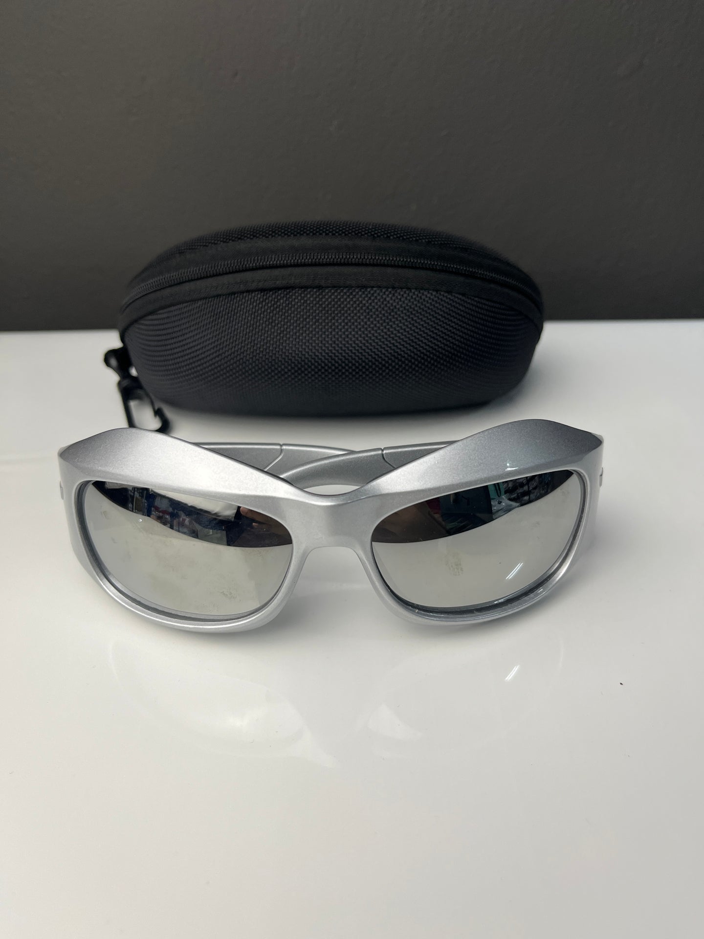 Grey Oversized y2k Sunglasses