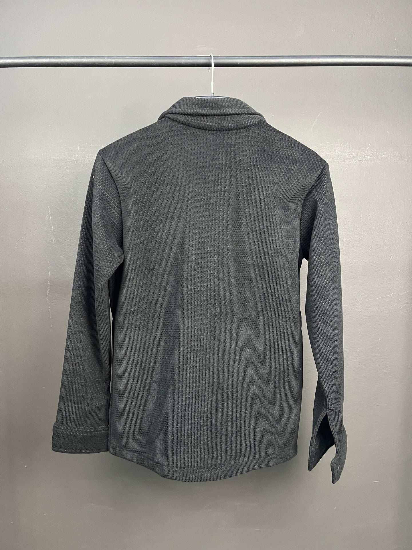 ZARA Buttoned Black Inner Fleece Shacket