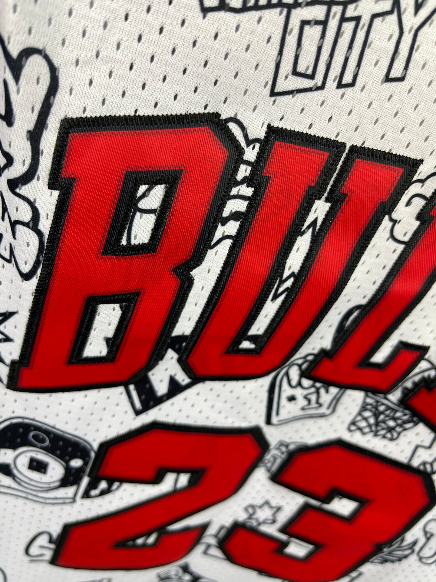 Jordan 23 Chicago Bulls White NBA Jersey